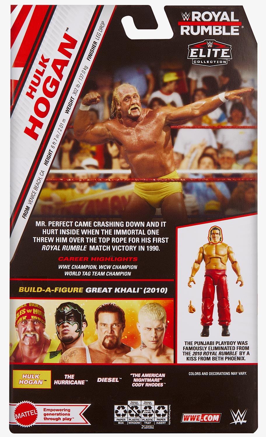 Hulk Hogan WWE Royal Rumble 2025 Elite Collection