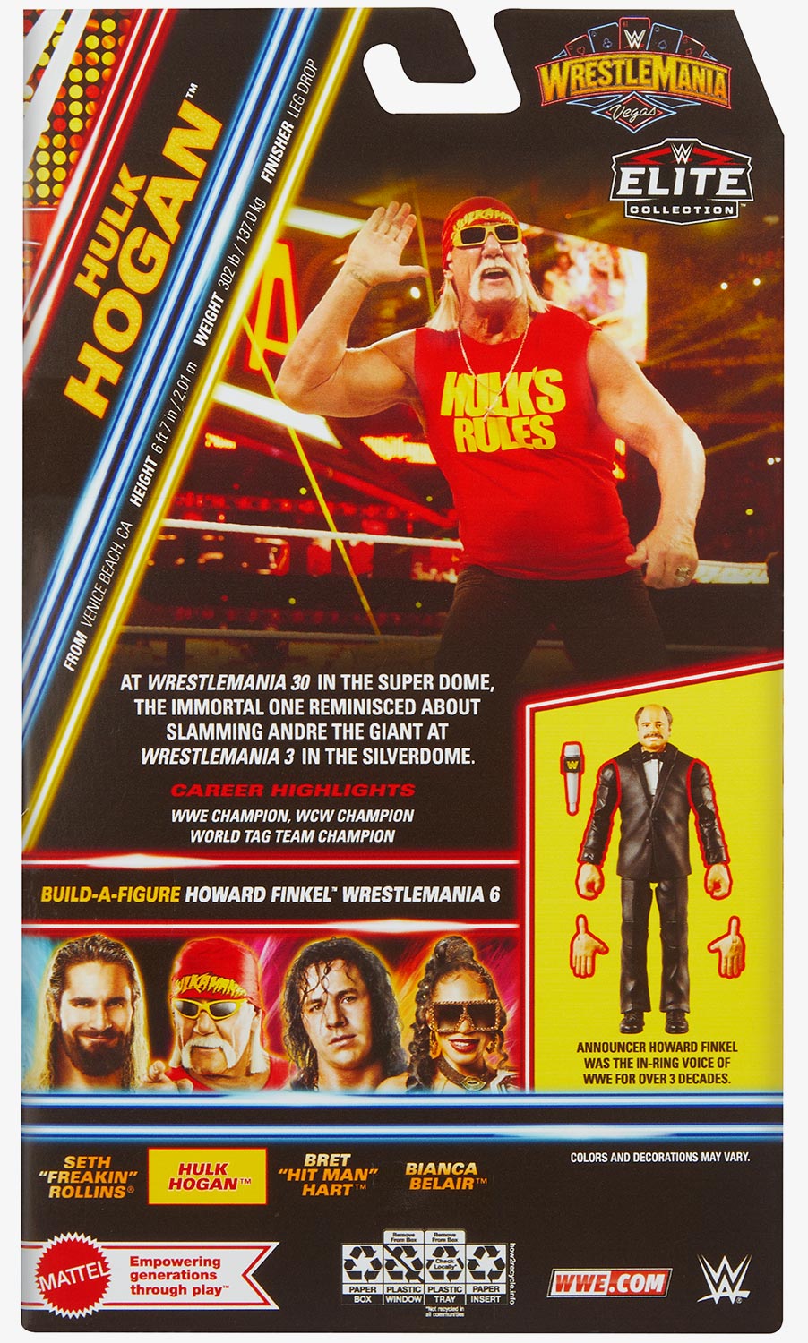 Hulk Hogan WWE WrestleMania 41 Elite Collection