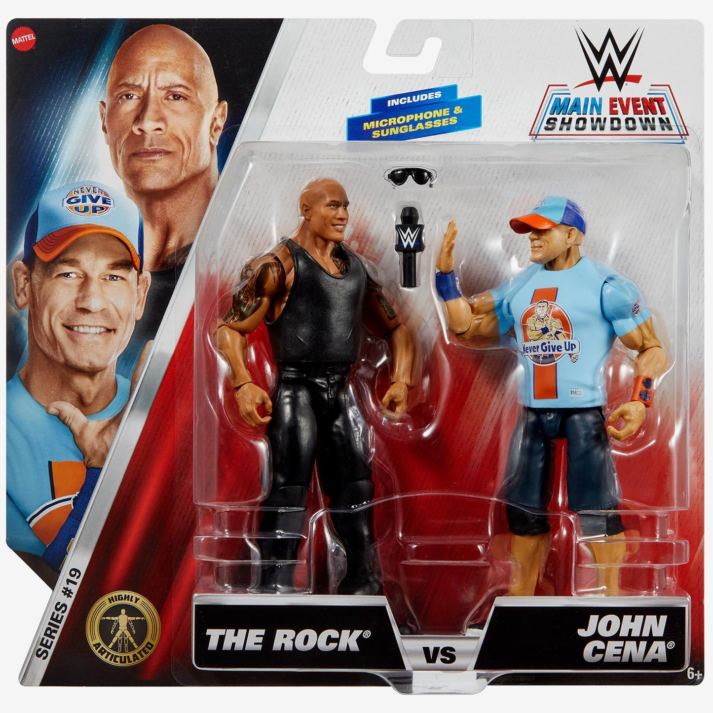 The Rock vs John Cena WWE Main Event Showdown Series #19 (2-Pack)