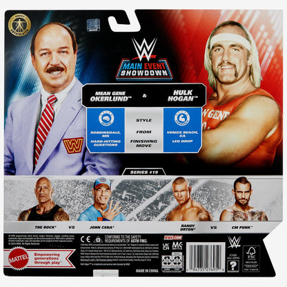 Mean Gene Okerlund & Hulk Hogan WWE Main Event Showdown Series #19 (2-Pack)