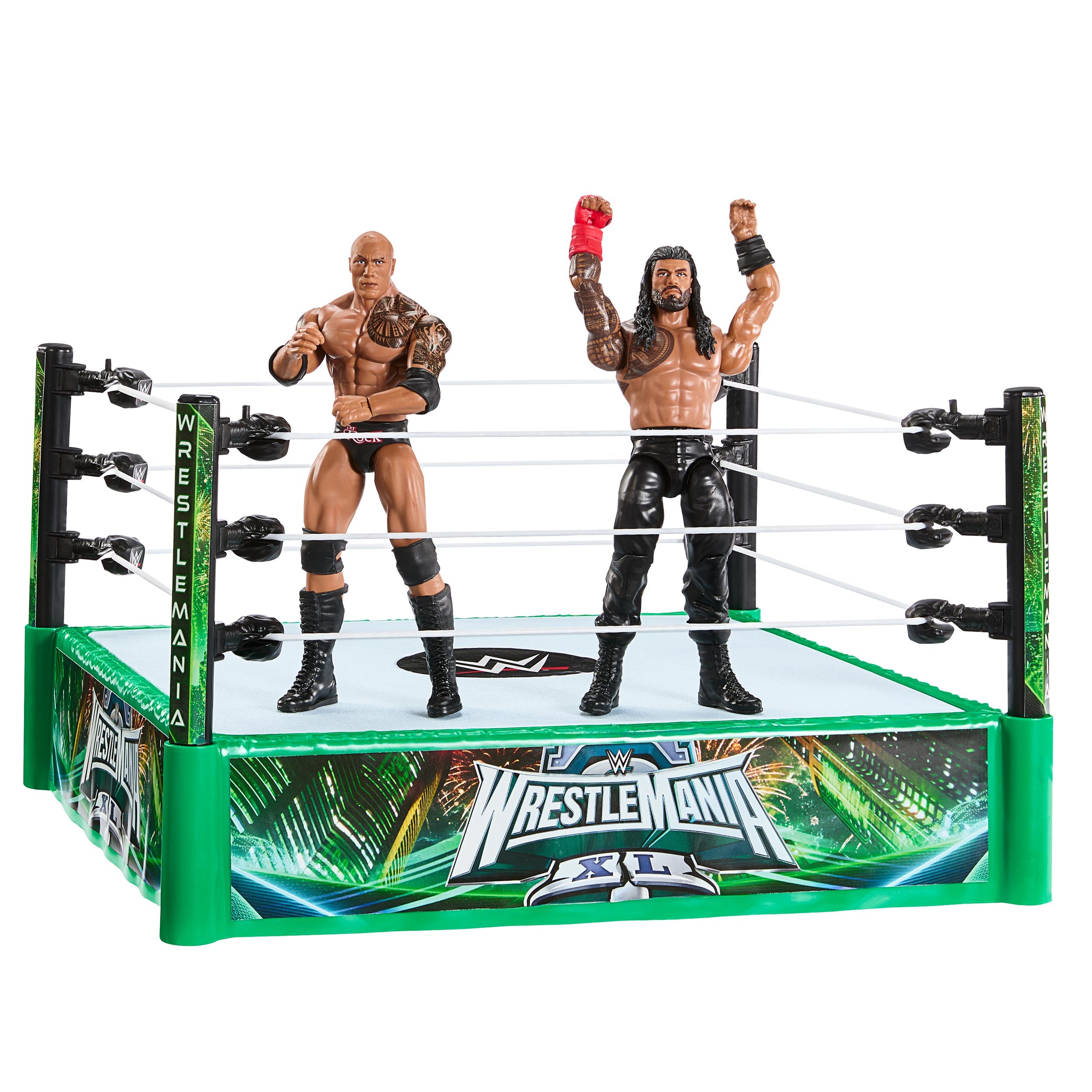 WWE WrestleMania Bloodline Rules Ring Playset (Includes 2 Figures)