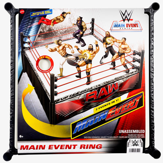 WWE Main Event & RAW Ring Playset (2-in-1)