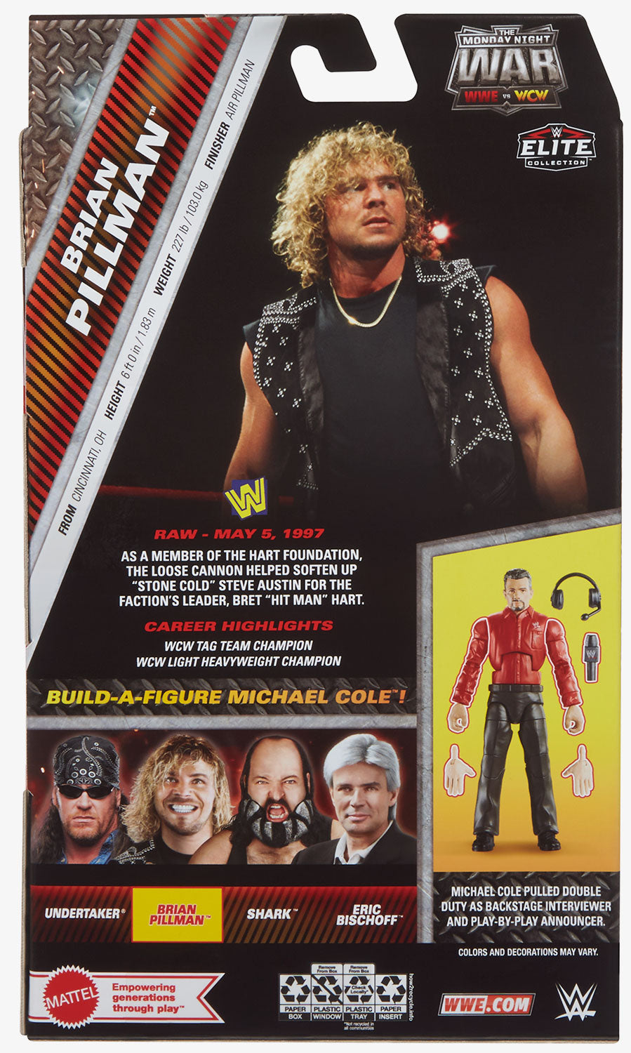 Brian Pillman WWE Monday Night War Elite Collection Series #8