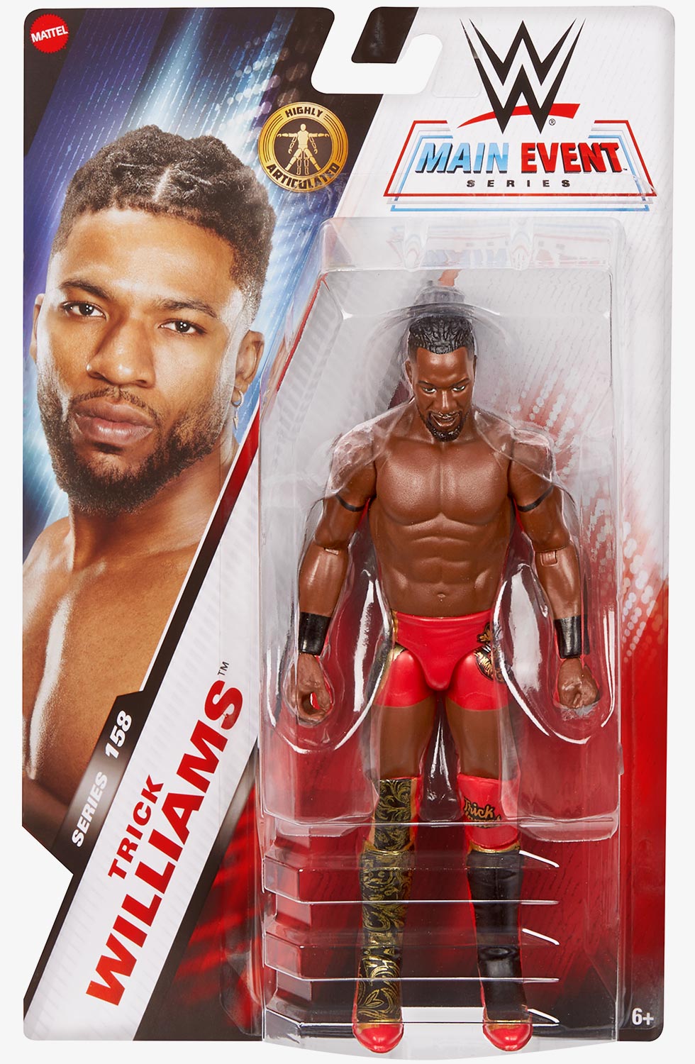WWE Main Event Series - Action Figure Xavier Woods Snodabile 15,2 Cm - Ufficiale