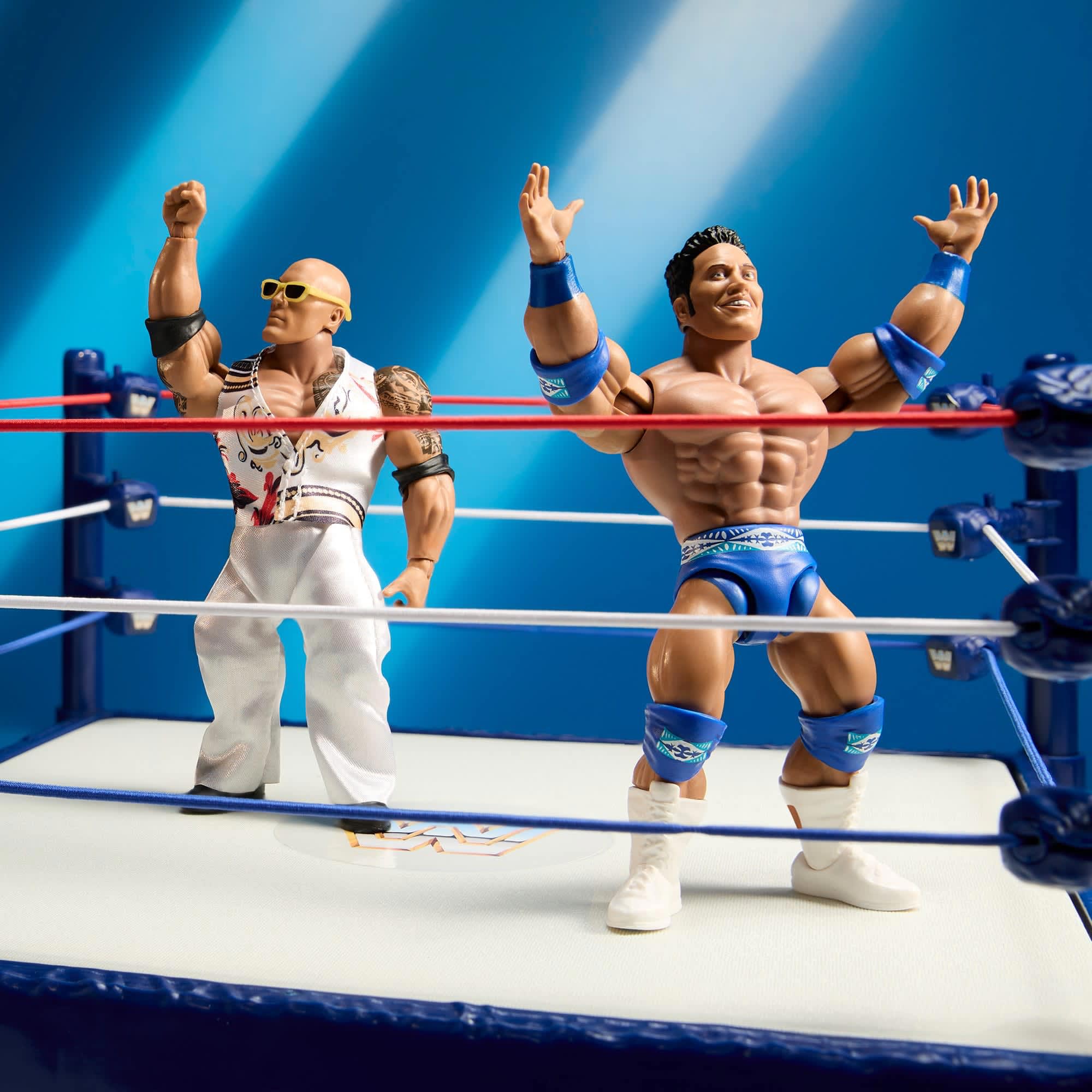WWE マテル　拳王(2バージョンボディ付き) カスタムフィギュア Rocky Maivia & The Rock 