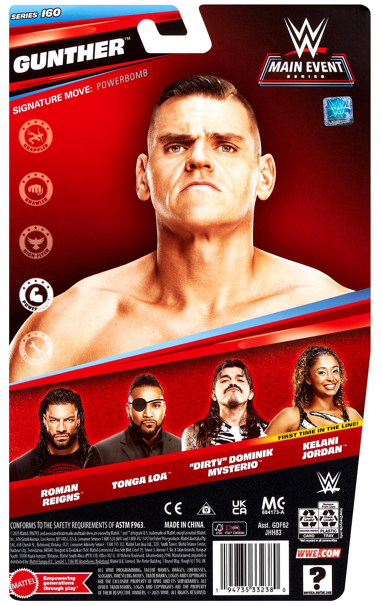 Gunther WWE Main Event Series #160