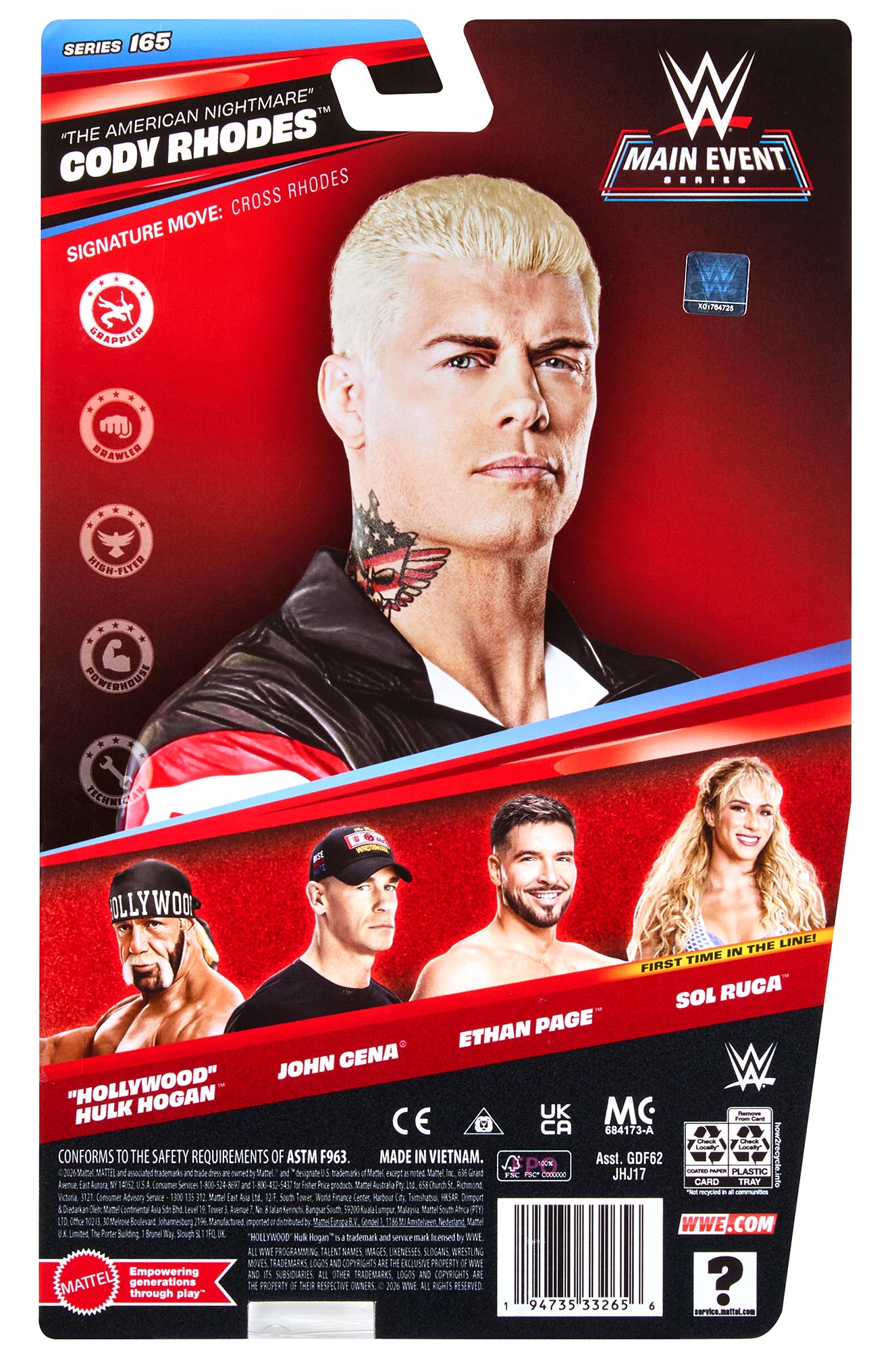 "The American Nightmare" Cody Rhodes WWE Main Event Series #165