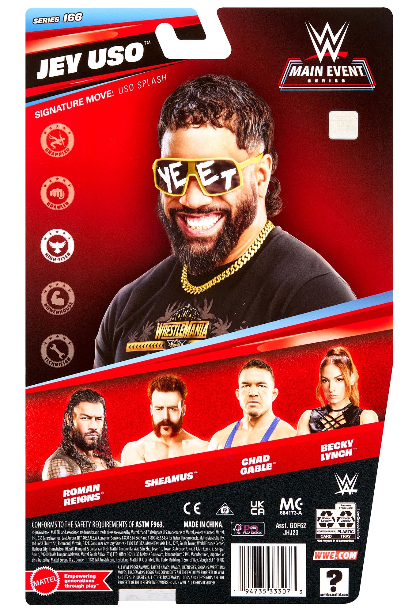 Jey Uso WWE Main Event Series #166