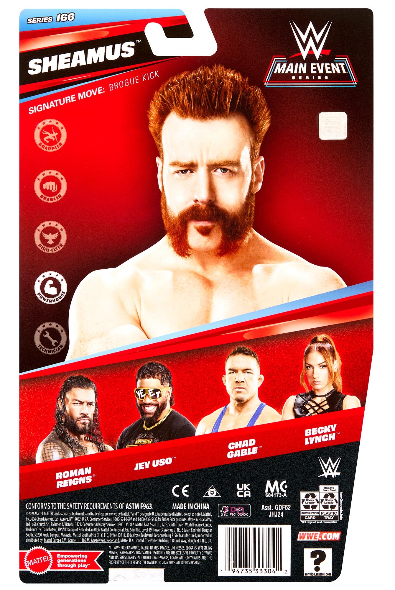 Sheamus WWE Main Event Series #166