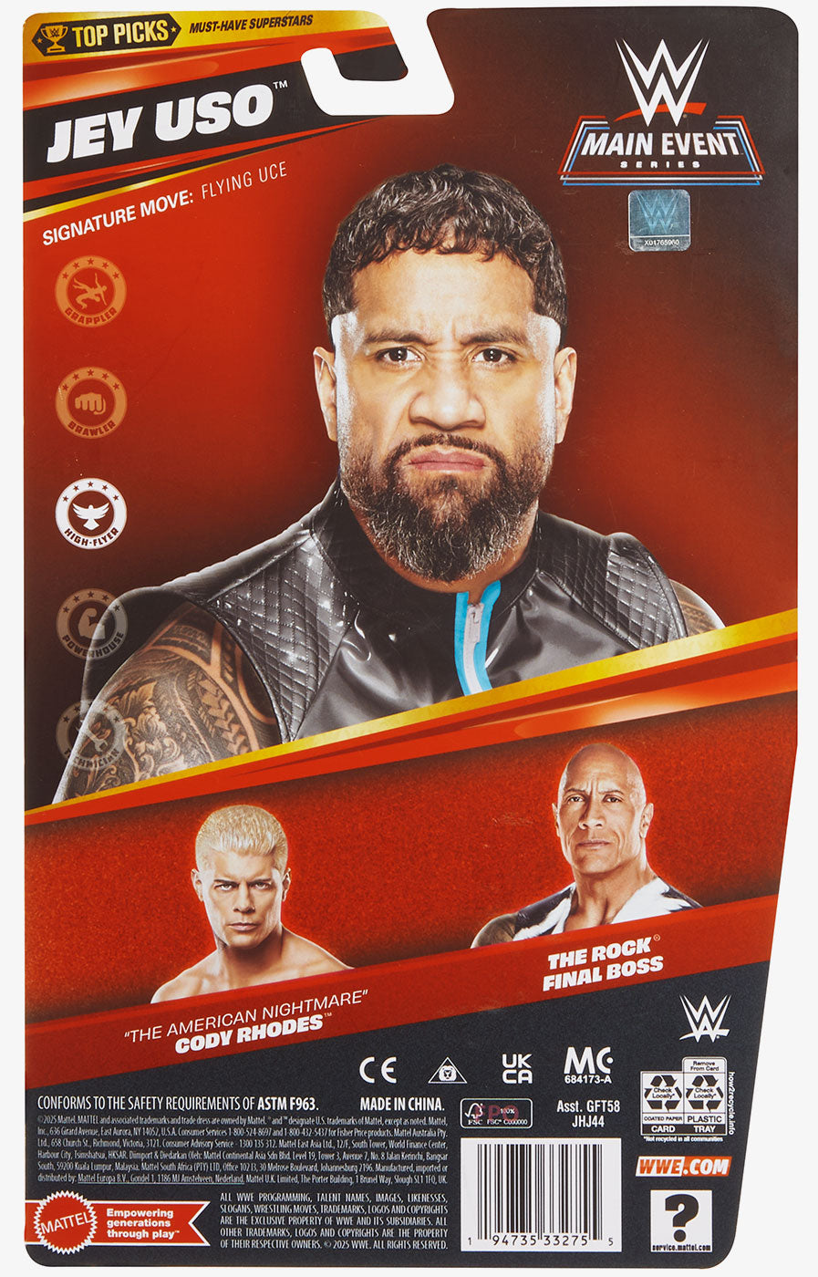 Jey Uso WWE Main Event Top Picks 2026 Series (Wave 1)