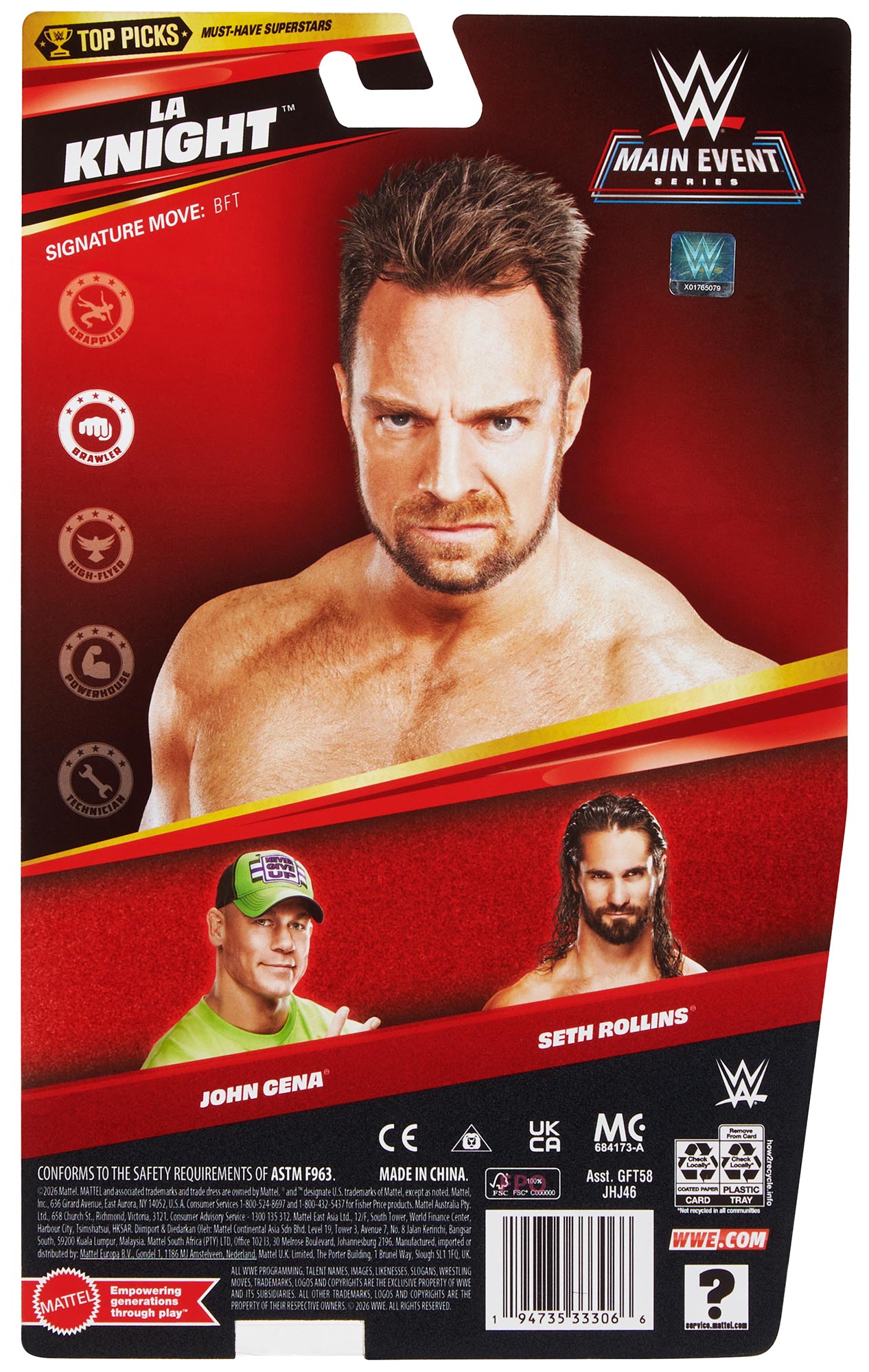 LA Knight WWE Main Event Top Picks 2026 Series (Wave 2)