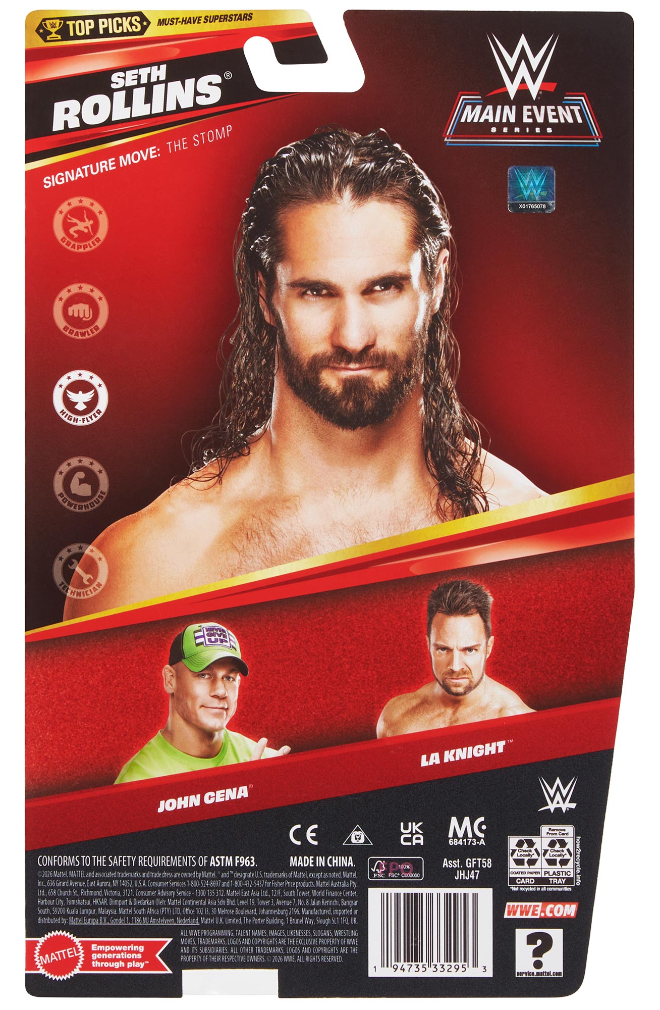 Seth Rollins WWE Main Event Top Picks 2026 Series (Wave 2)