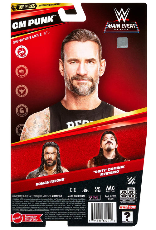 CM Punk WWE Main Event Top Picks 2026 Series (Wave 3)