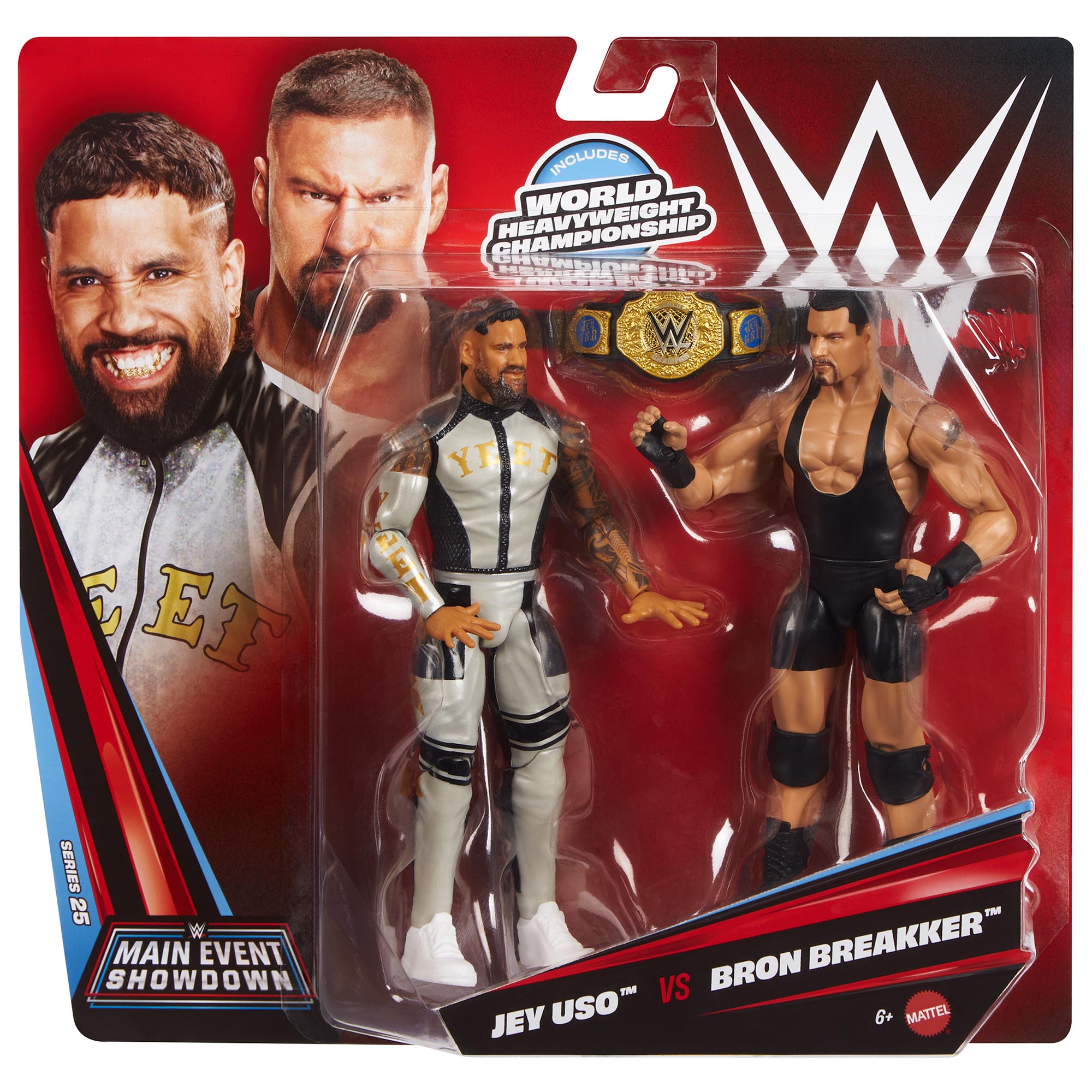 Jey Uso vs Bron Breakker WWE Main Event Showdown Series #25 (2-Pack)