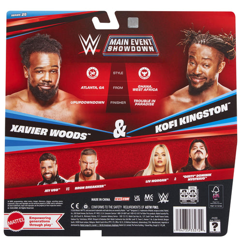 Xavier Woods & Kofi Kingston WWE Main Event Showdown Series #25 (2-Pack)