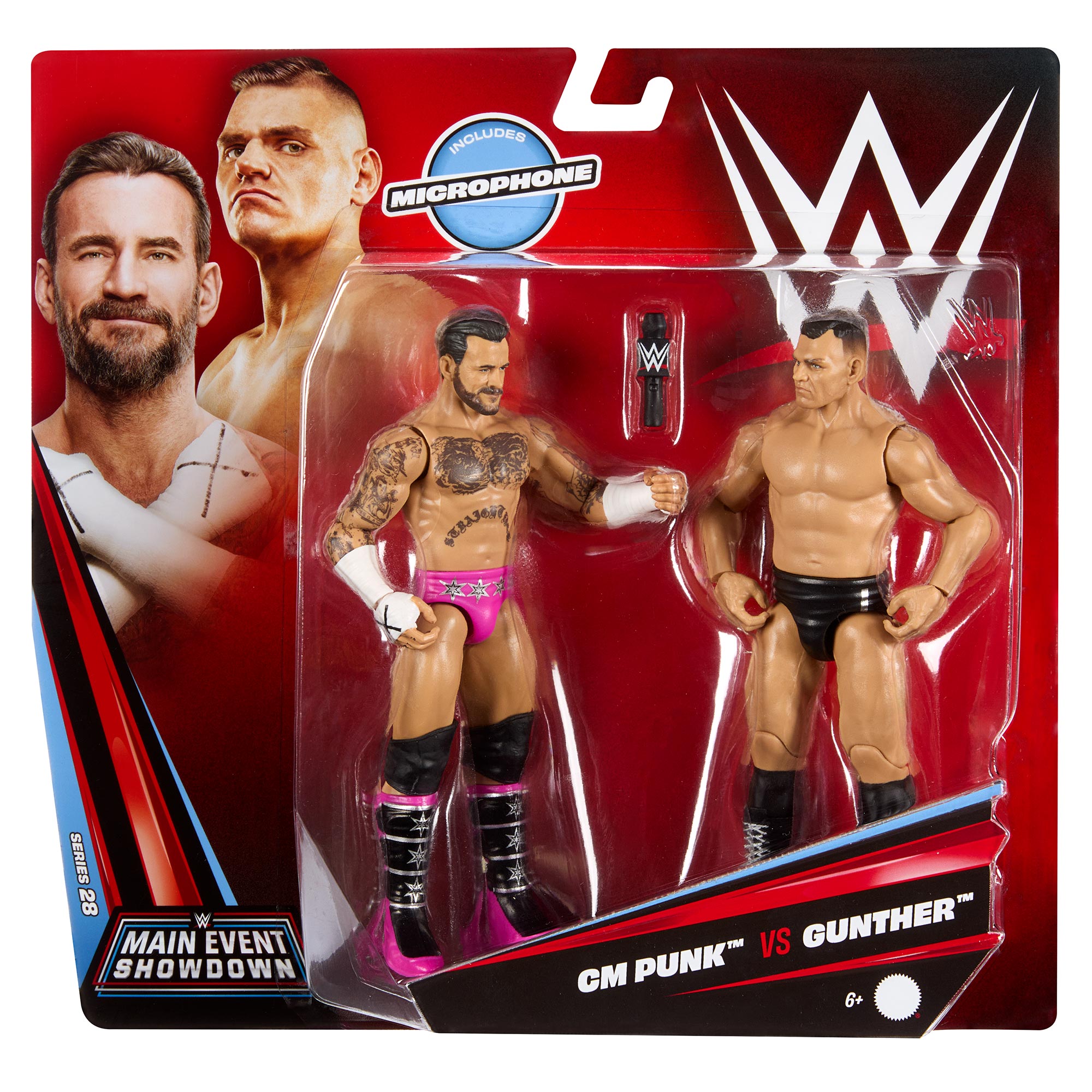 CM Punk vs Gunther WWE Main Event Showdown Series #28 (2-Pack)