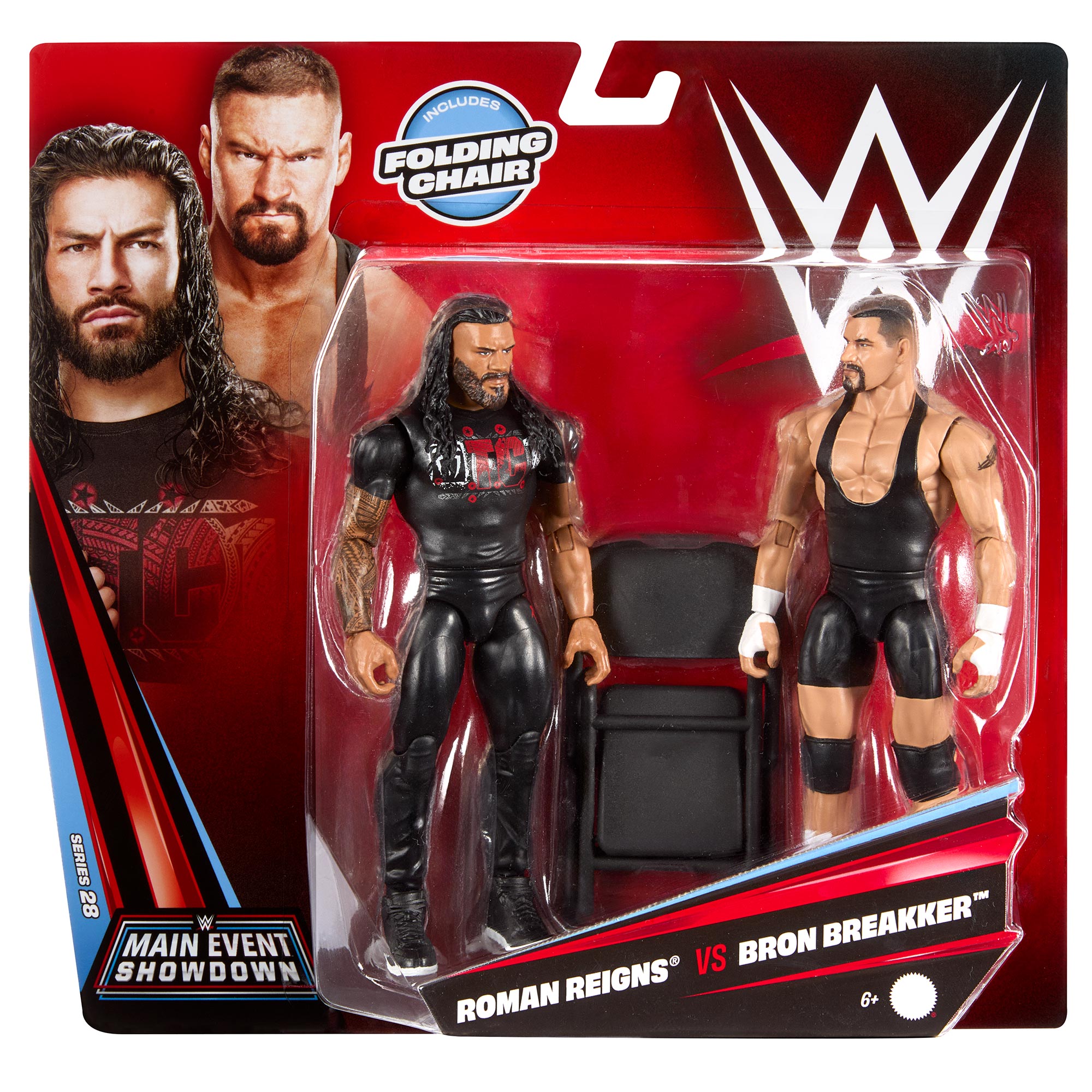 Roman Reigns vs Bron Breakker WWE Main Event Showdown Series #28 (2-Pack)
