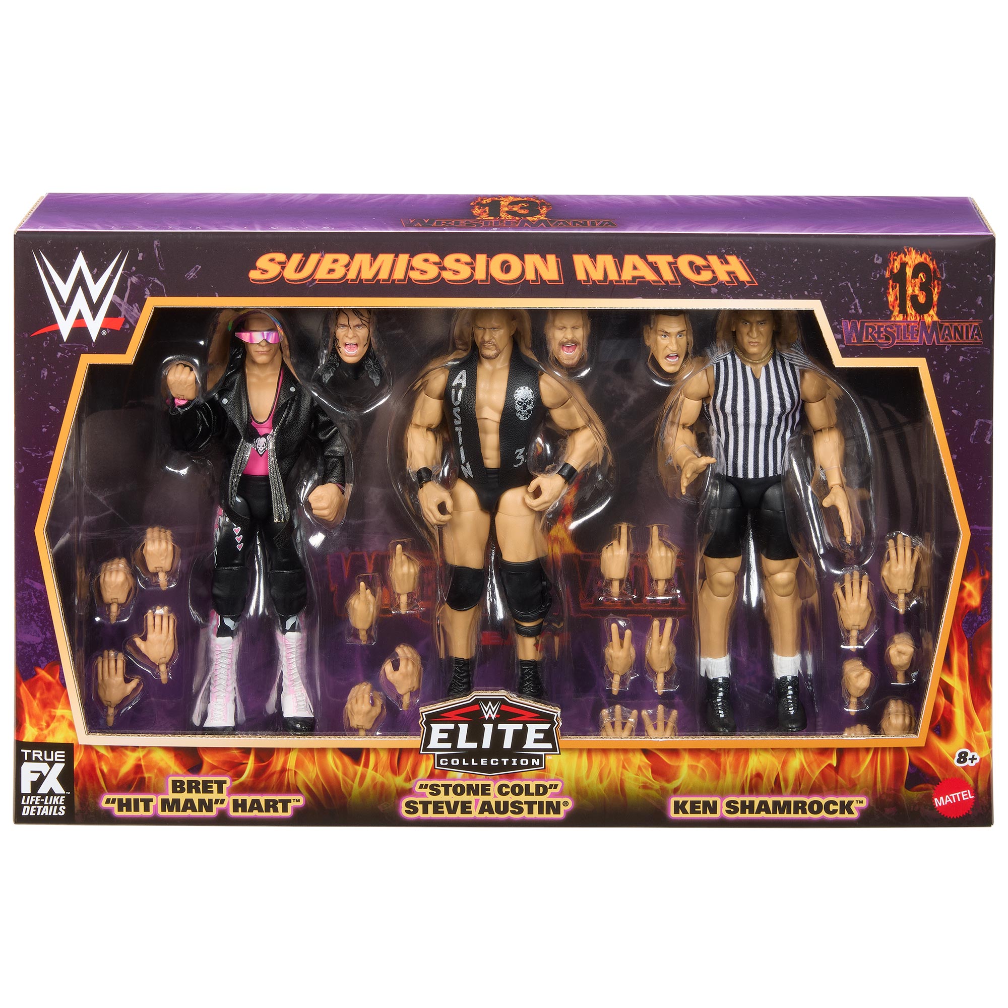 WrestleMania 13 Submission Match WWE Elite Collection (3-Pack)