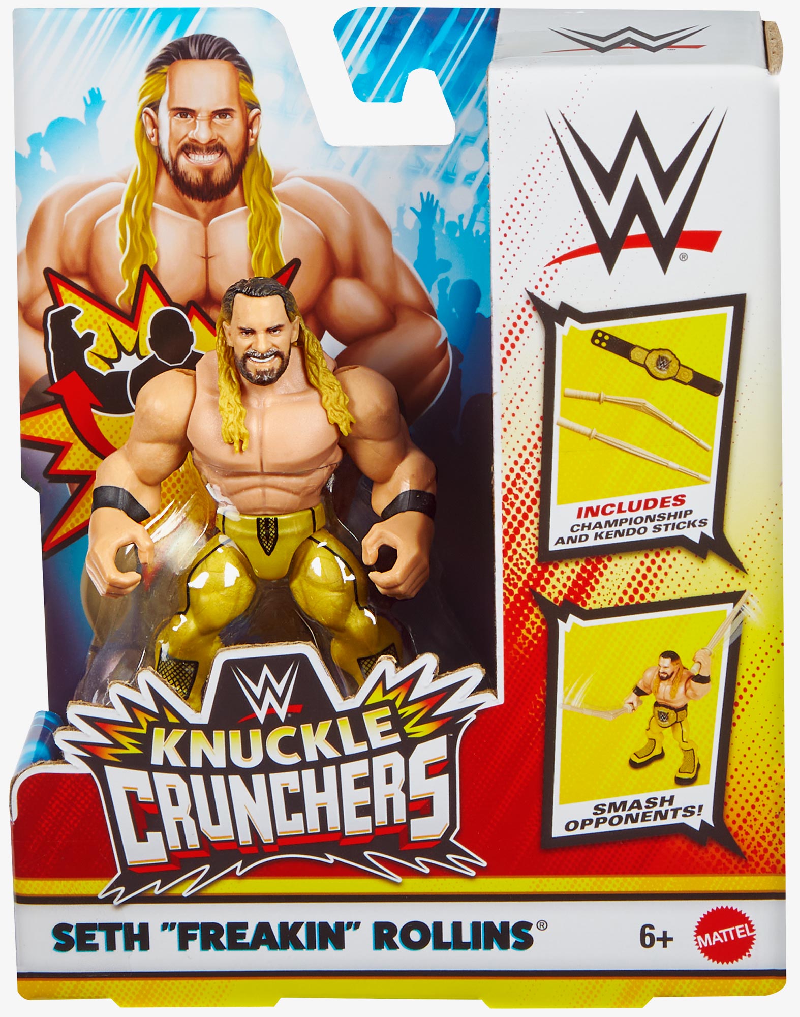 WWE Knuckle Crunchers Figurine articulée et acc. Dominik Mysterio WWE Knuckle Crunchers Figurine articulée et acc. Dominik Mysterio