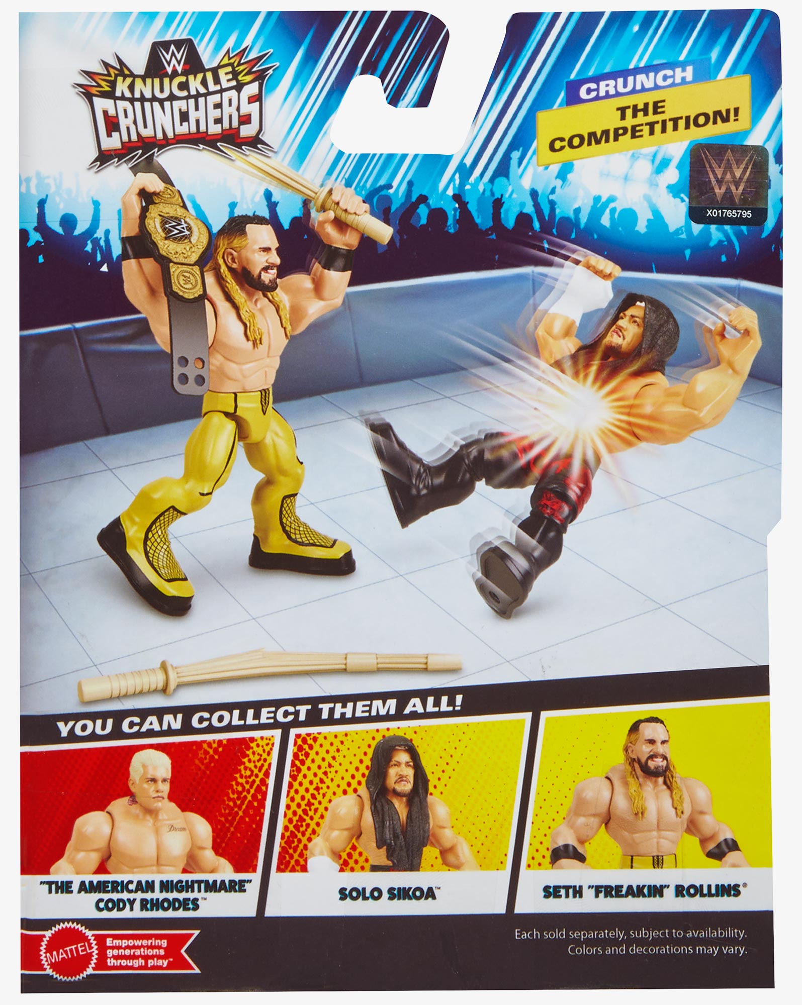 Seth Rollins WWE Knuckle Crunchers Series #8 Action Figure