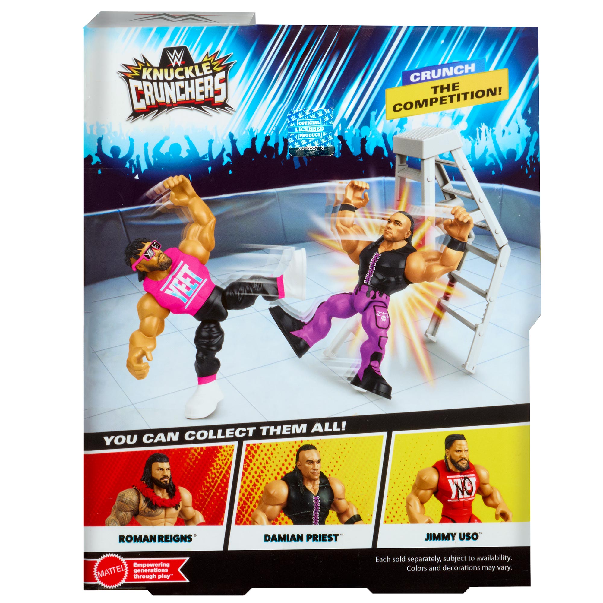 Jey Uso WWE Knuckle Crunchers Series #9 Action Figure