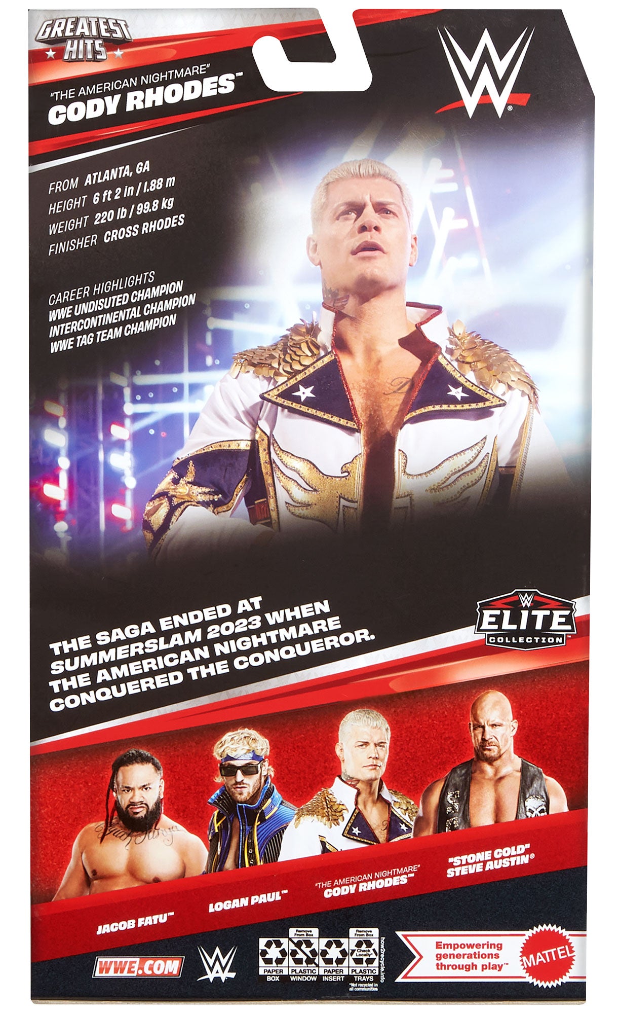 "The American Nightmare" Cody Rhodes WWE Elite Collection Greatest Hits Series #9