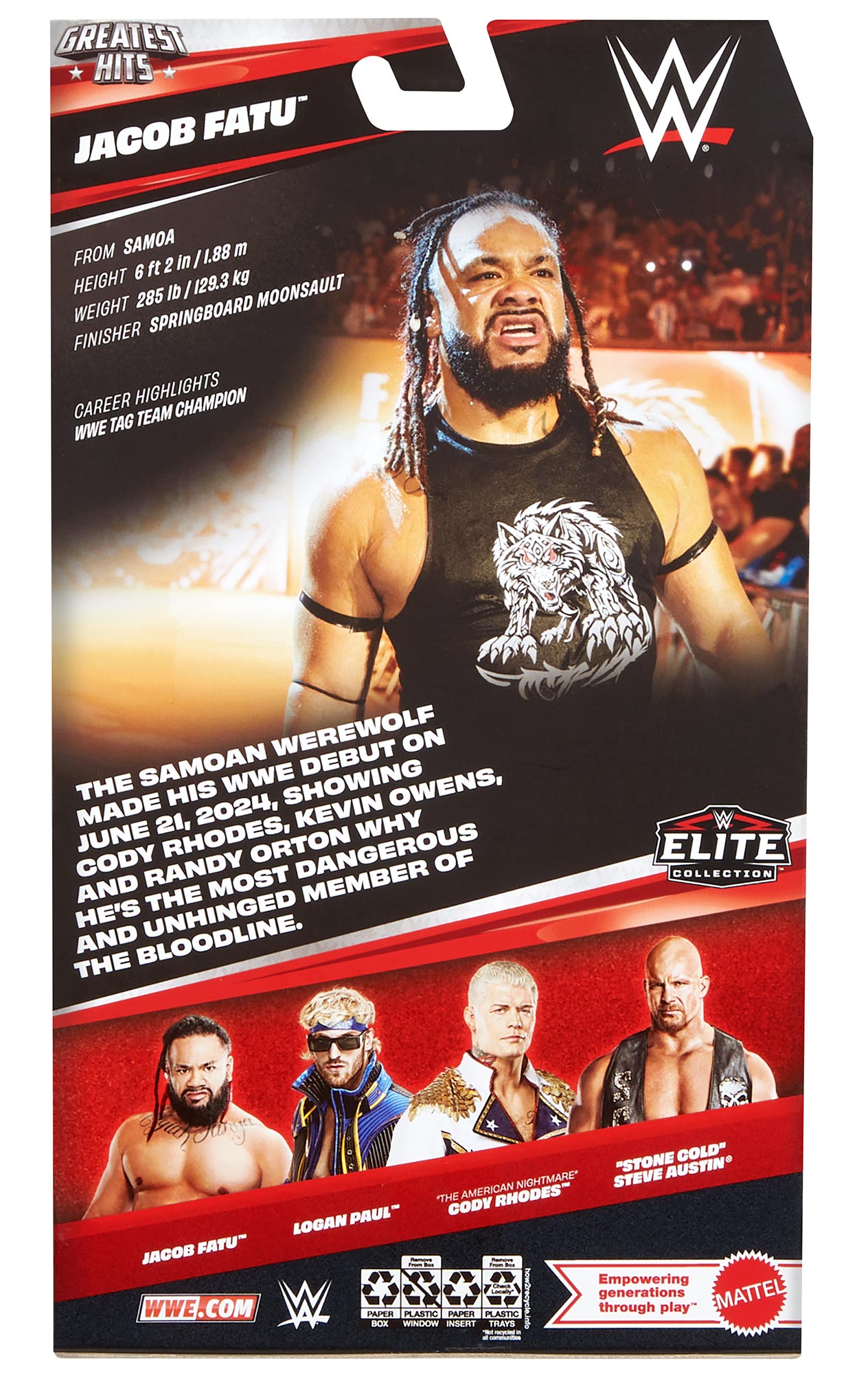 Jacob Fatu WWE Elite Collection Greatest Hits Series #9