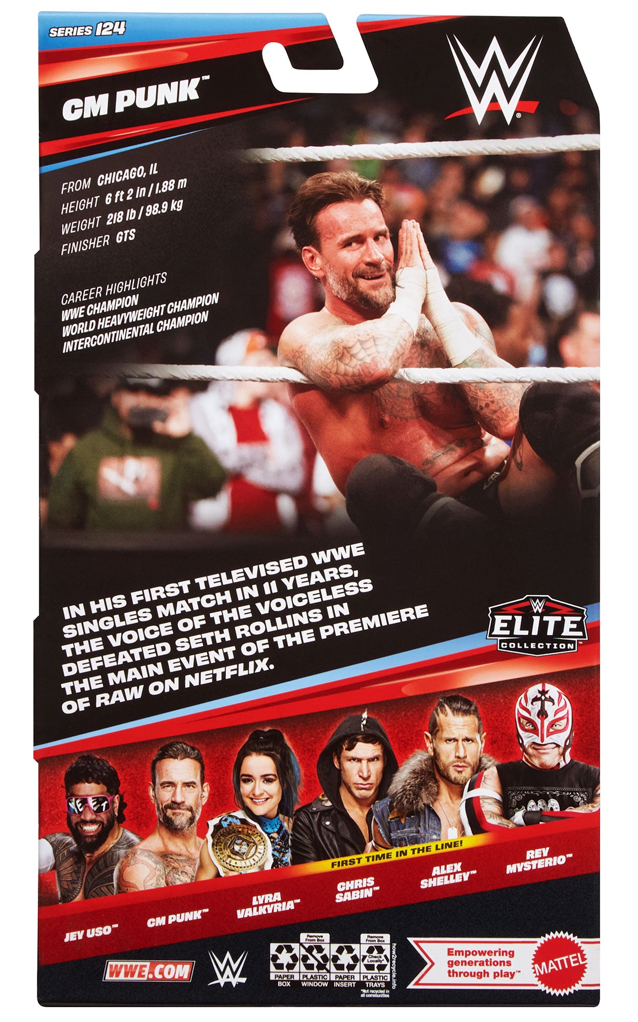 CM Punk WWE Elite Collection Series #124