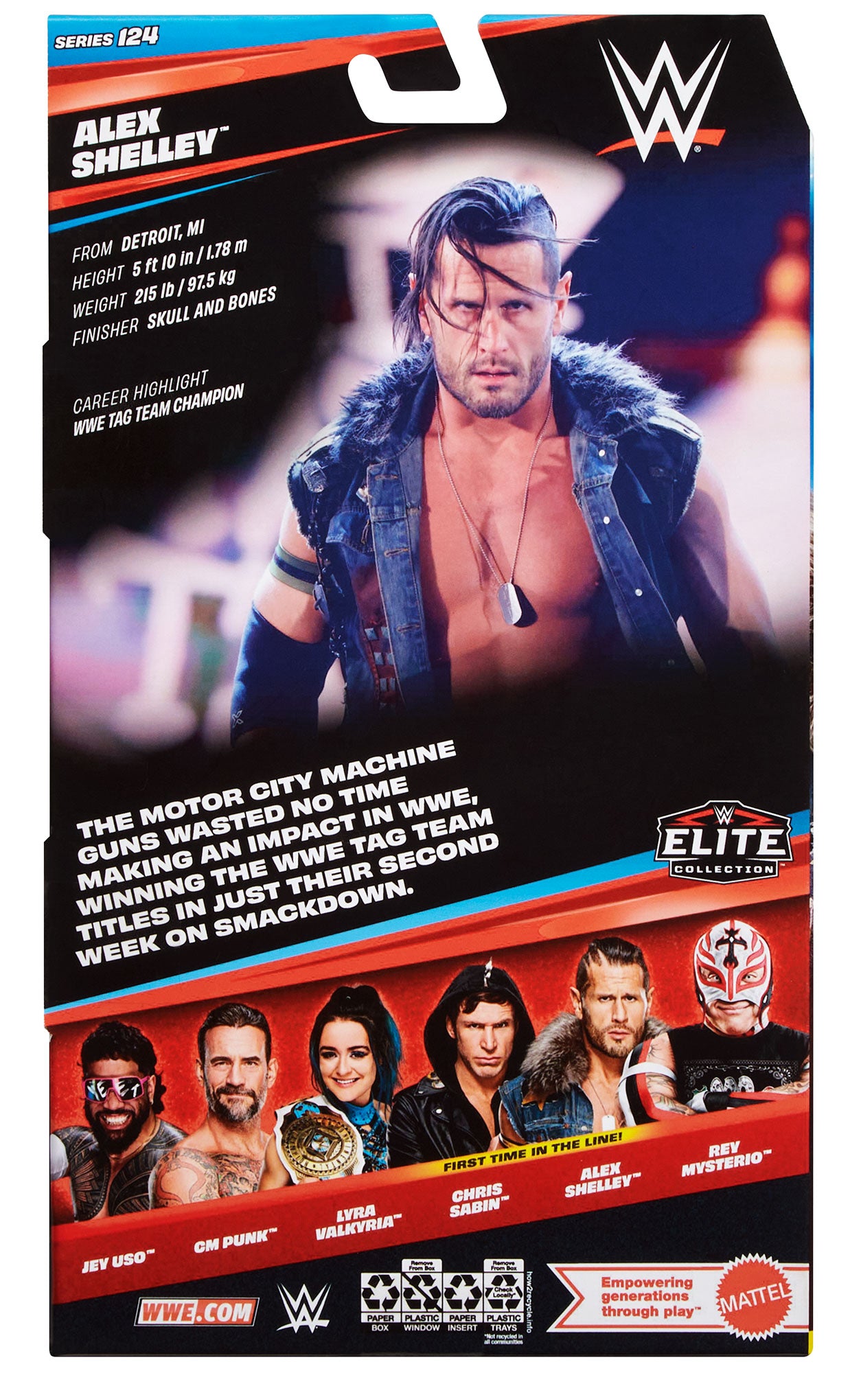 Alex Shelley WWE Elite Collection Series #124 Action Figure