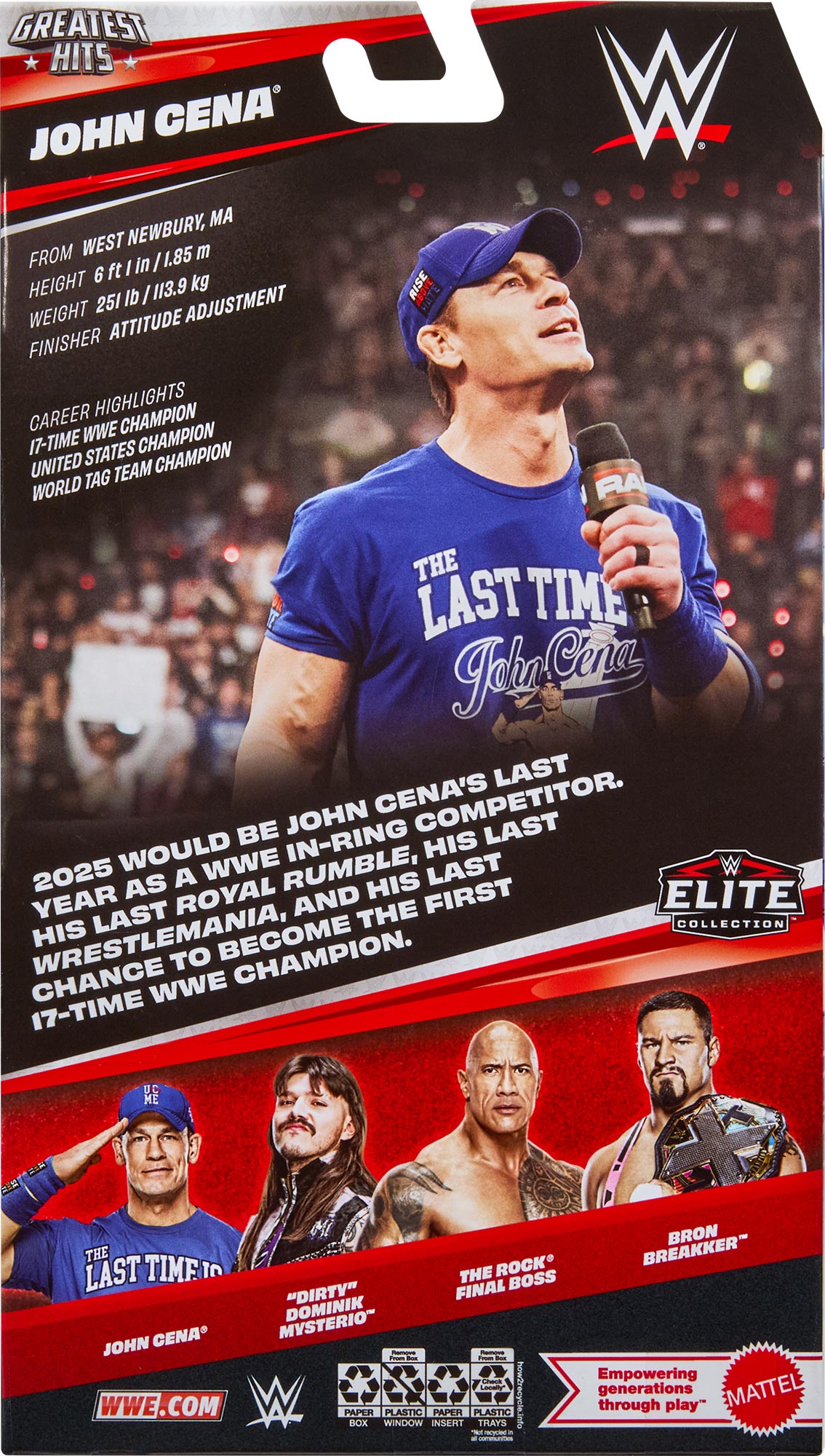 John Cena WWE Elite Collection Greatest Hits Series #10