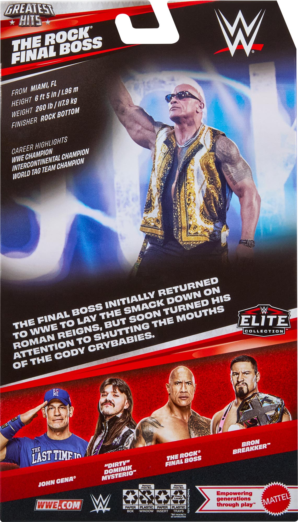 The Rock WWE Elite Collection Greatest Hits Series #10