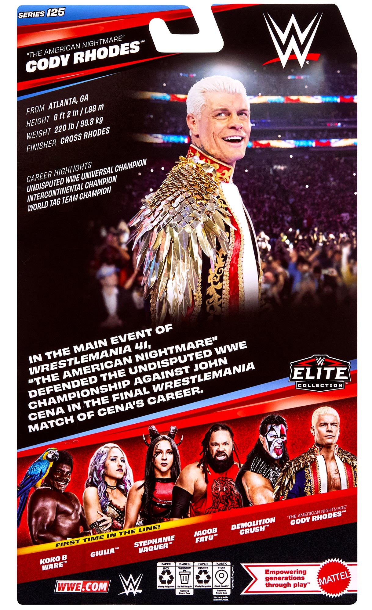 "The American Nightmare" Cody Rhodes WWE Elite Collection Series #125