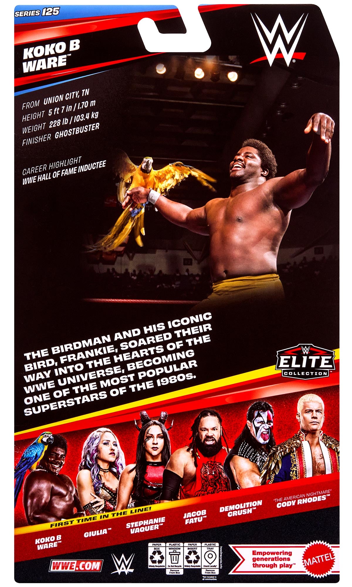Koko B Ware WWE Elite Collection Series #125 Action Figure