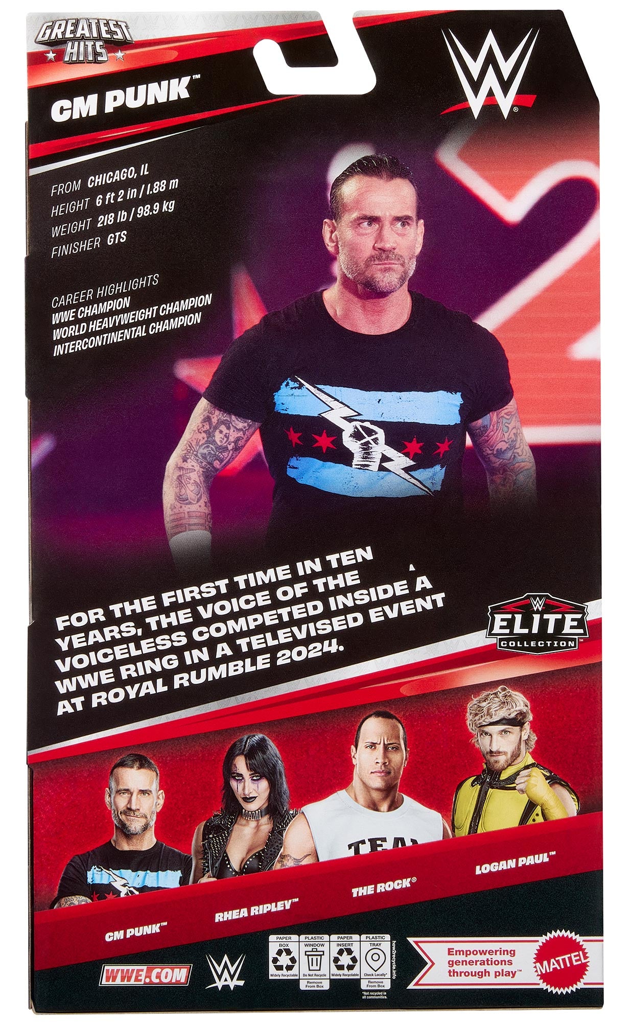 CM Punk WWE Elite Collection Greatest Hits Series #11