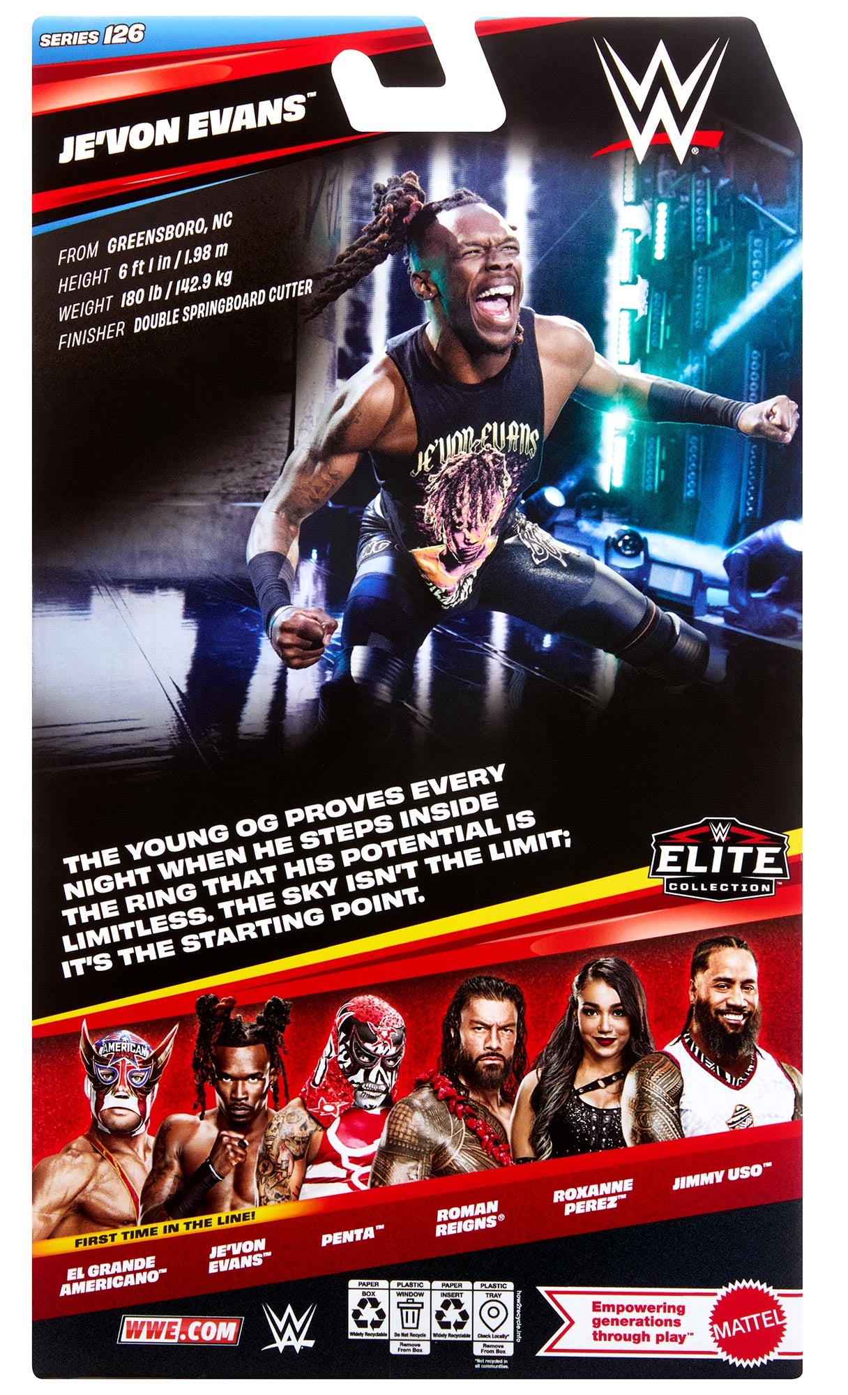 Je’Von Evans WWE Elite Collection Series #126