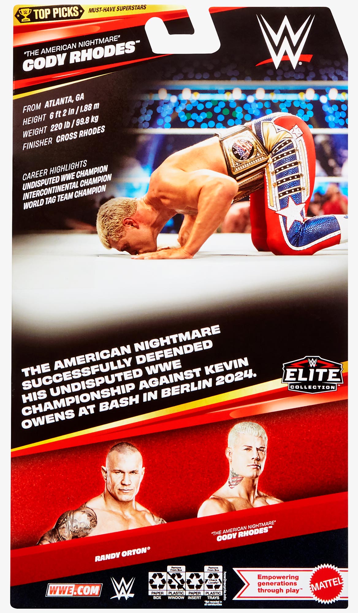 "The American Nightmare" Cody Rhodes WWE Elite Collection Top Picks 2026 (Wave 1)