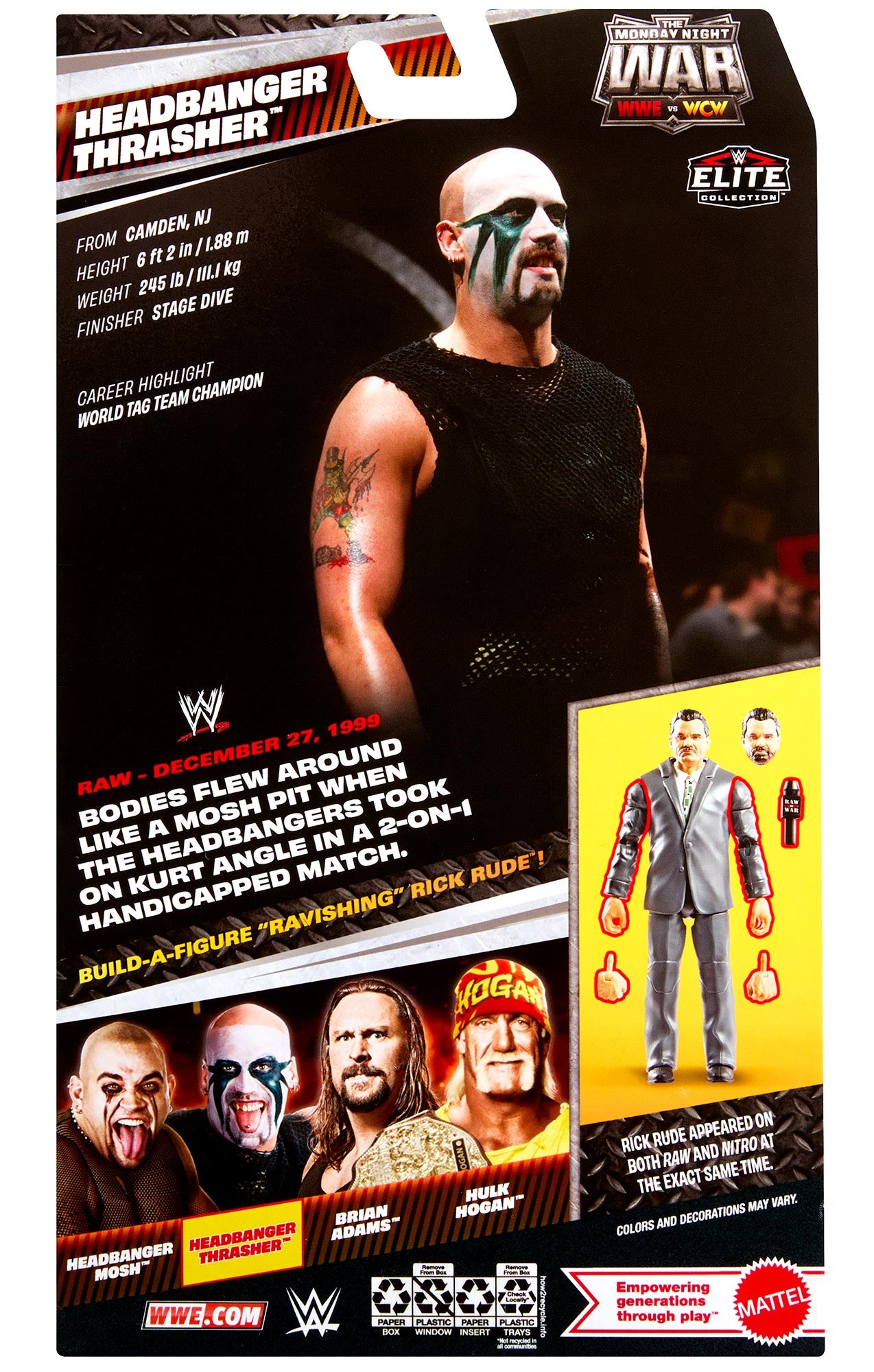 Headbanger Thrasher WWE Monday Night War Elite Collection Series #11