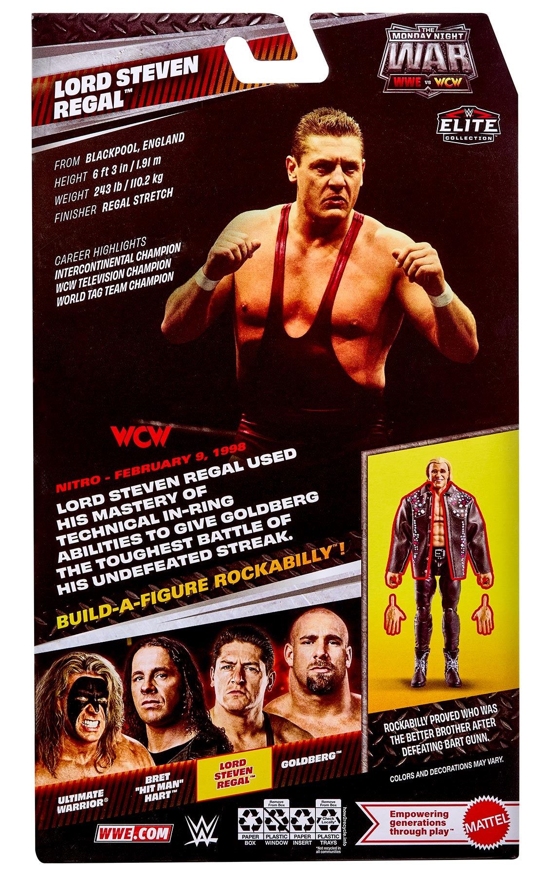 Lord Steven Regal WWE Monday Night War Elite Collection Series #12
