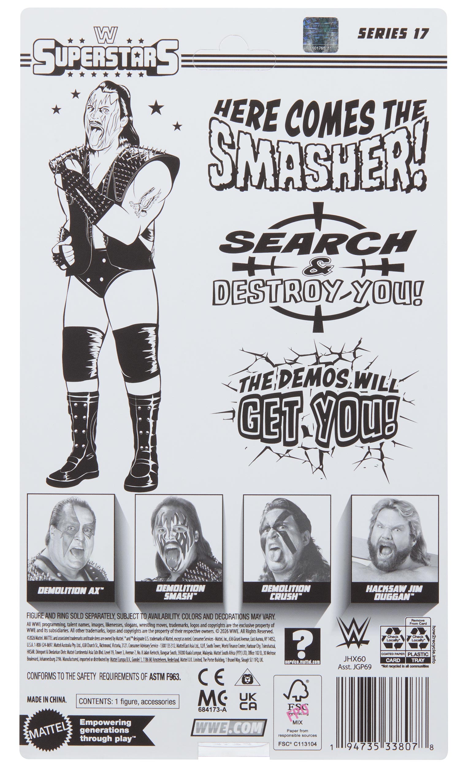 Demolition Smash WWE Superstars Series #17 Action Figure