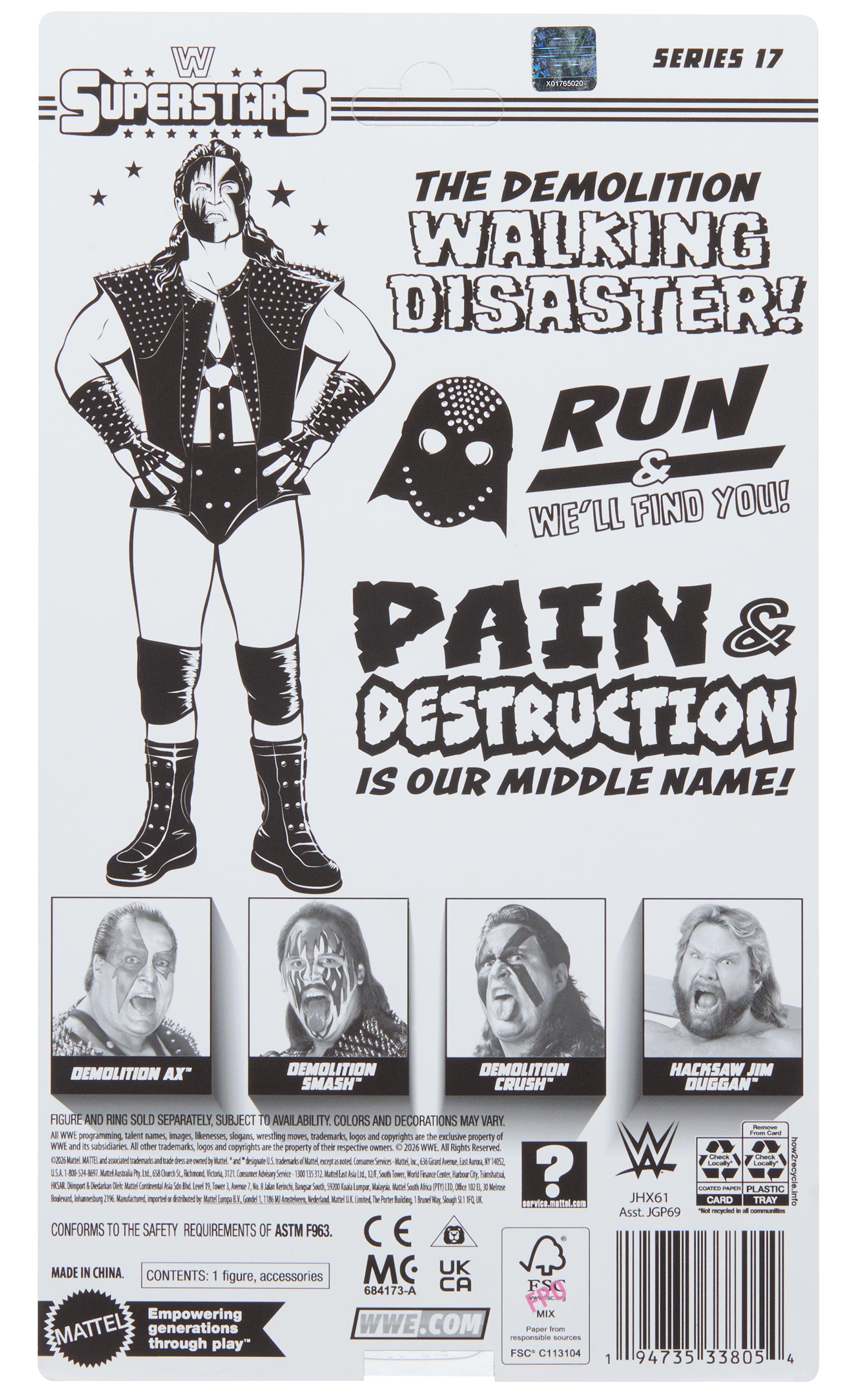 Demolition Crush WWE Superstars Series #17