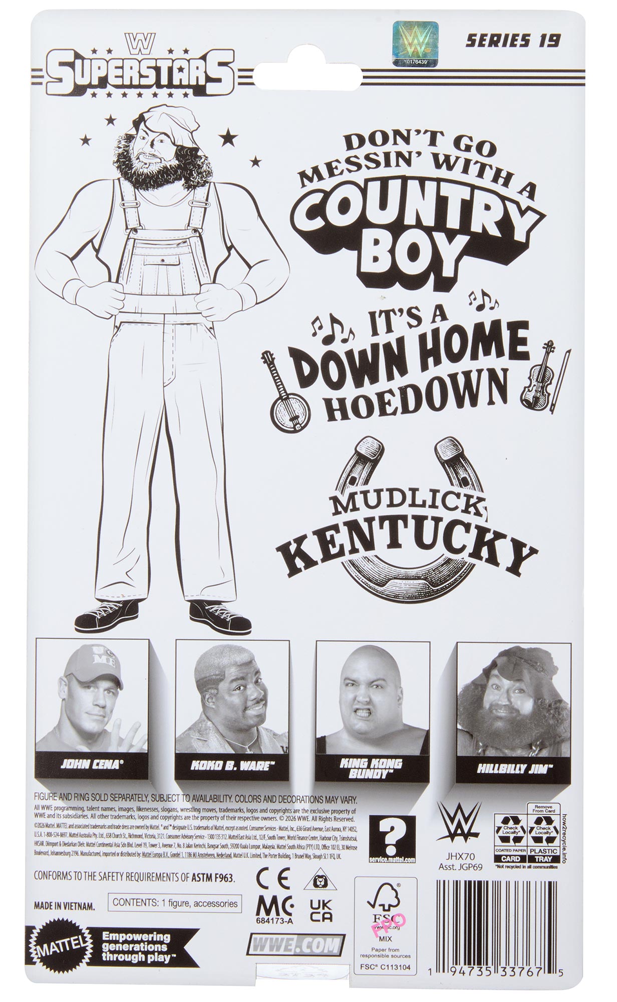 Hillbilly Jim WWE Superstars Series #19