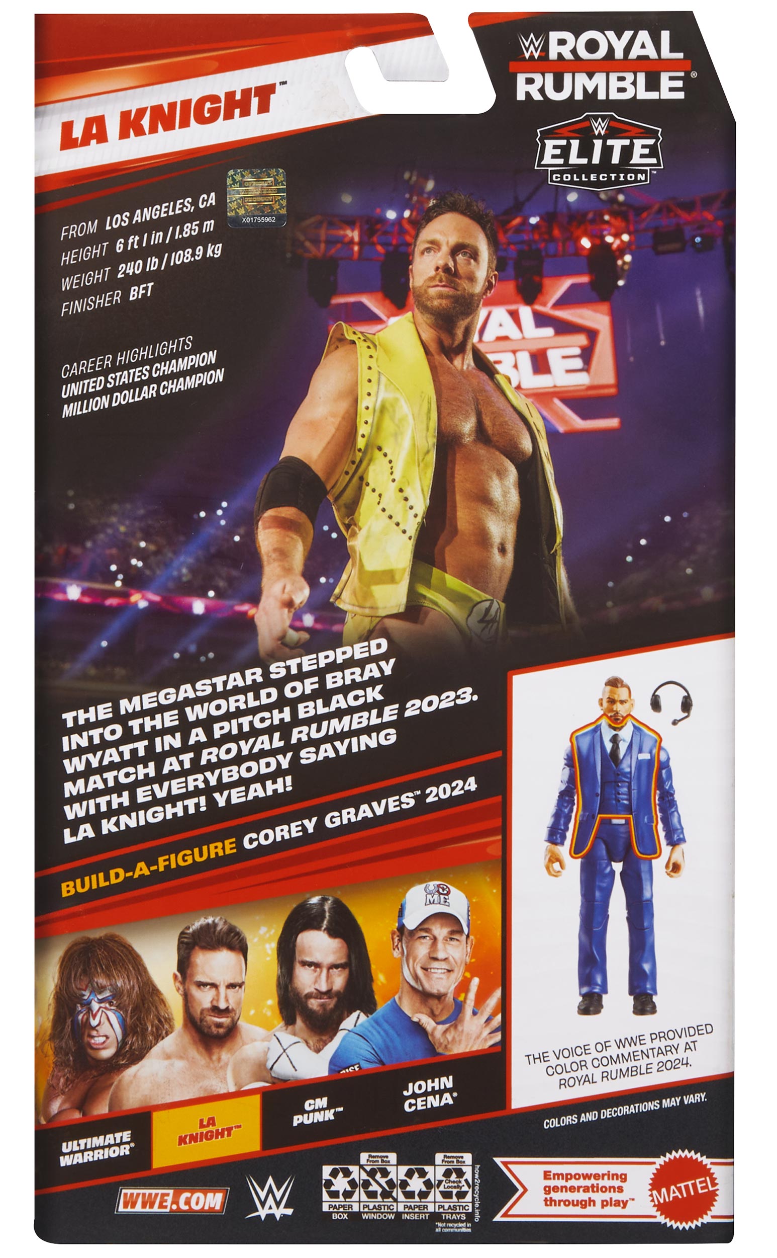 LA Knight WWE Royal Rumble 2026 Elite Collection