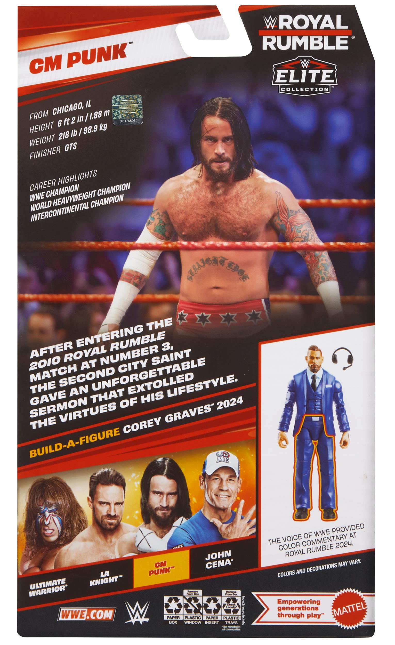 CM Punk WWE Royal Rumble 2026 Elite Collection