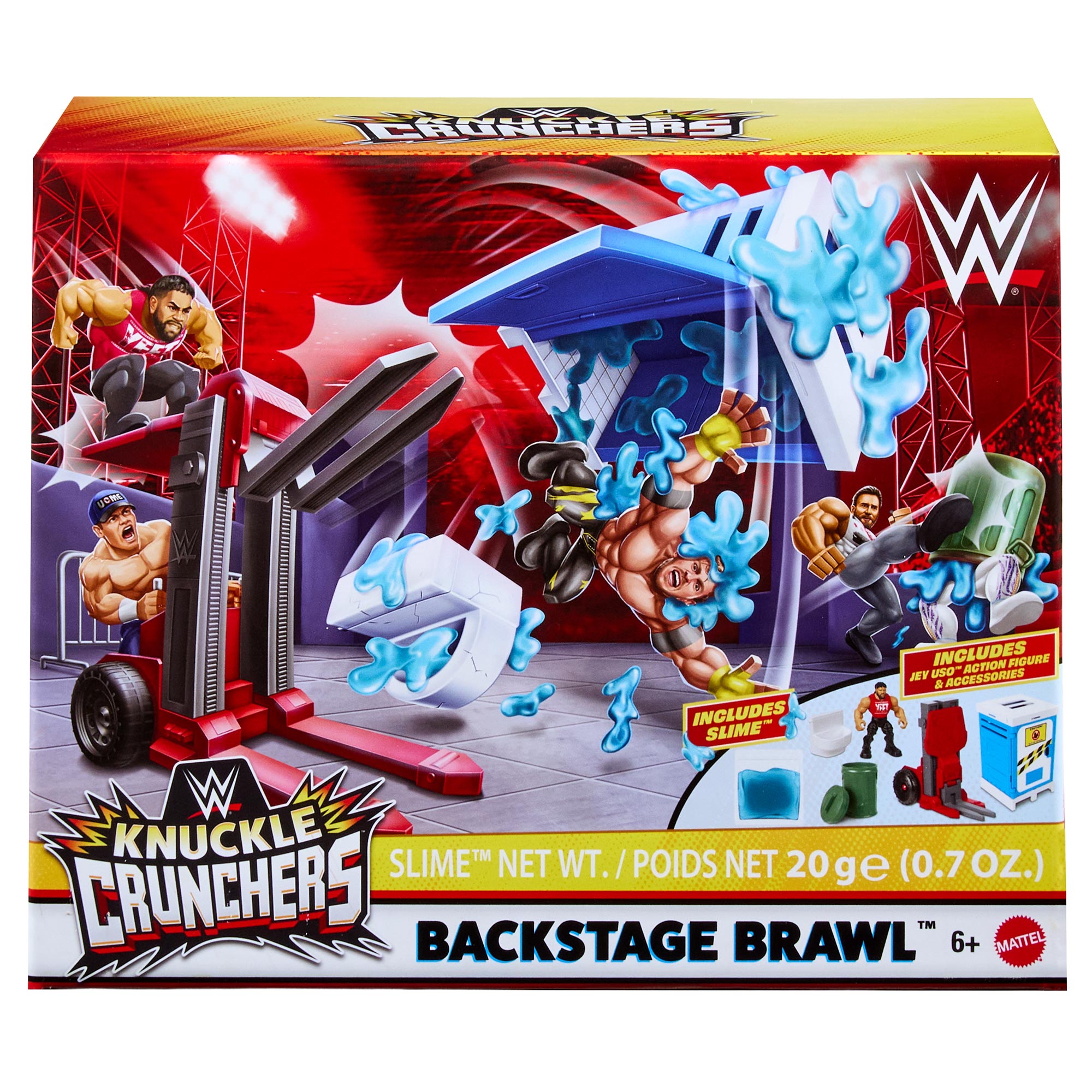 Backstage Brawl WWE Knuckle Crunchers Playset