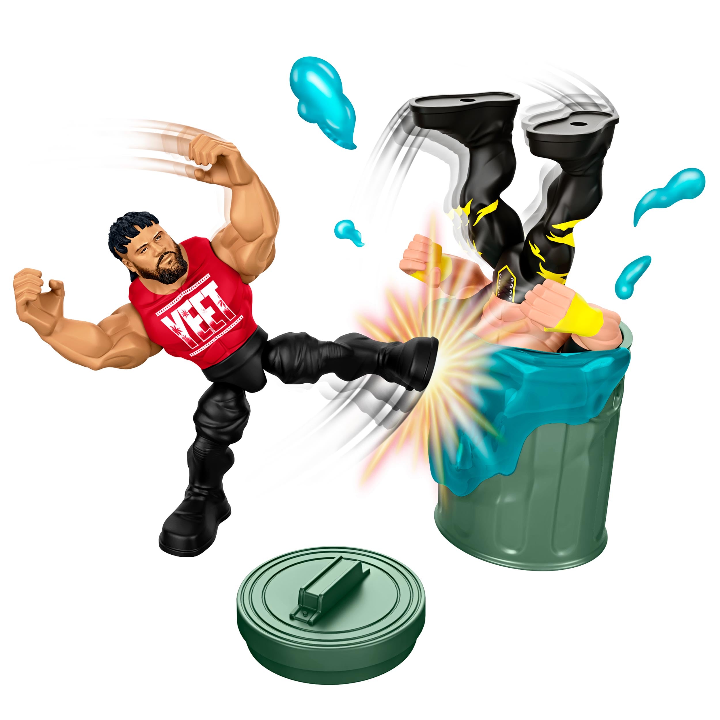 Backstage Brawl WWE Knuckle Crunchers Playset
