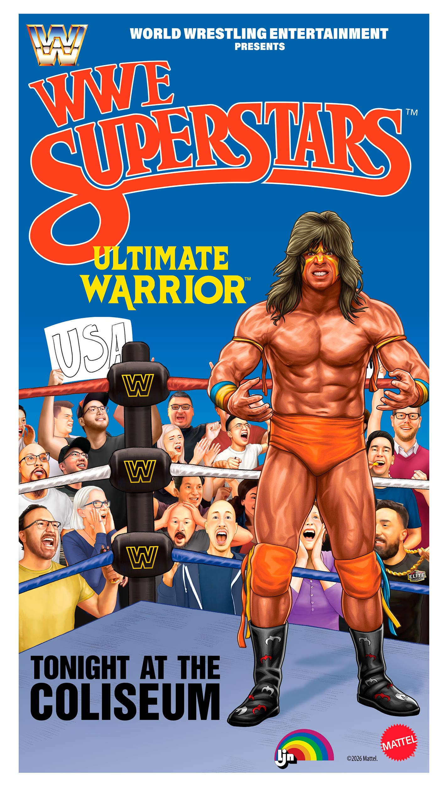 Ultimate Warrior LJN WWE Superstars Series #2 (Black card)