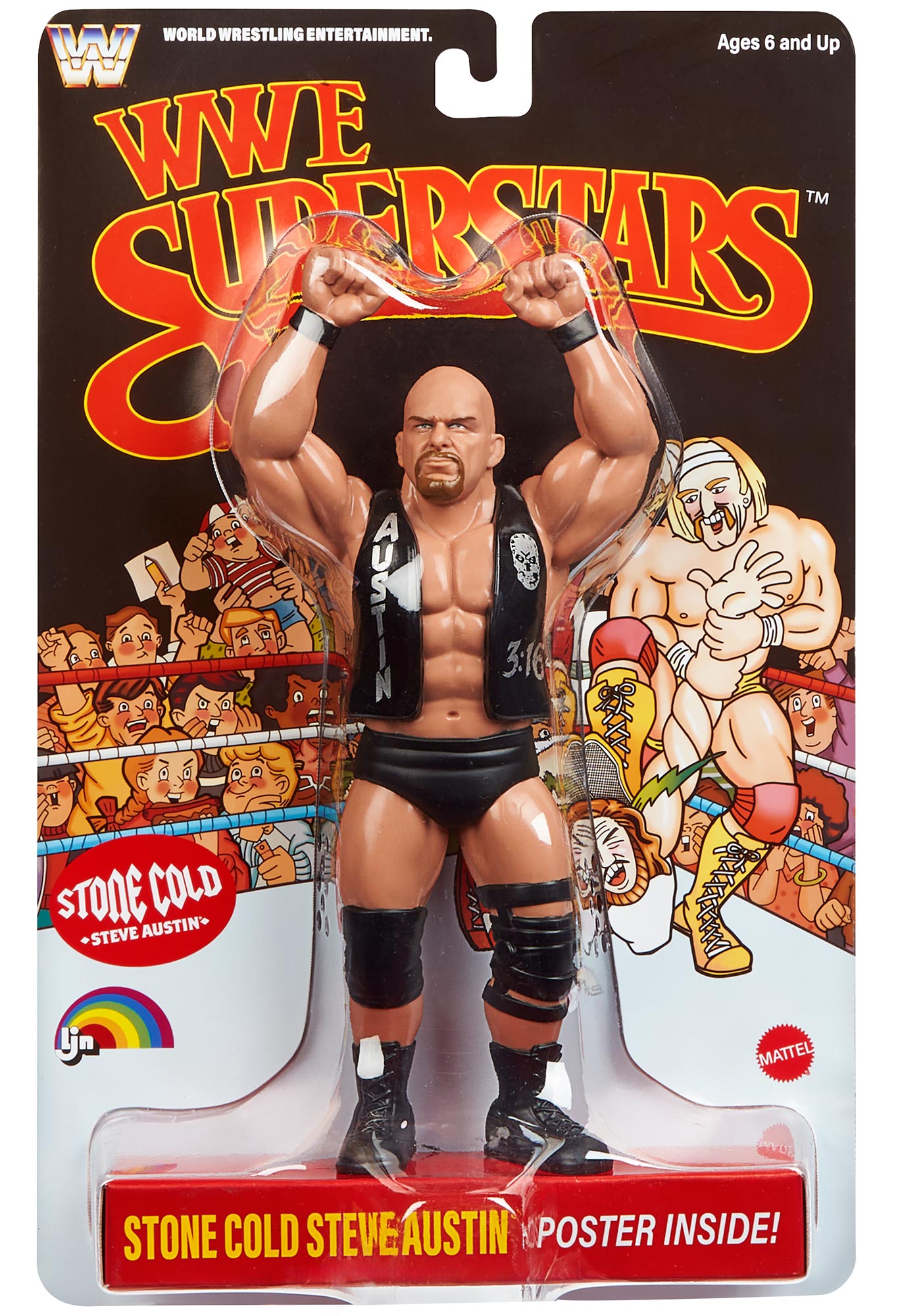 "Stone Cold" Steve Austin LJN WWE Superstars Series #2 (Black card)