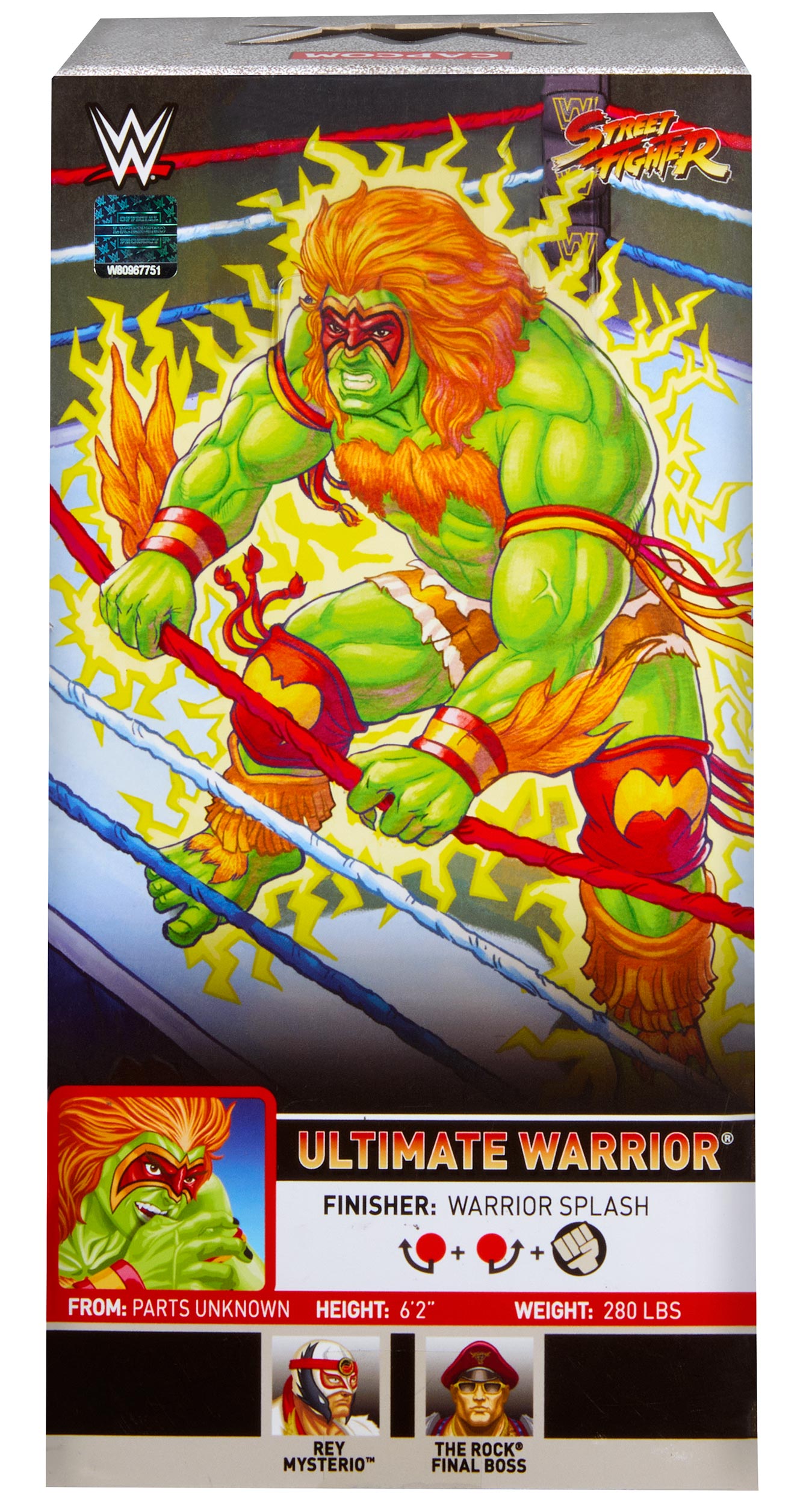 Ultimate Warrior as Blanka WWE Elite Collection x Street Fighter Series #1