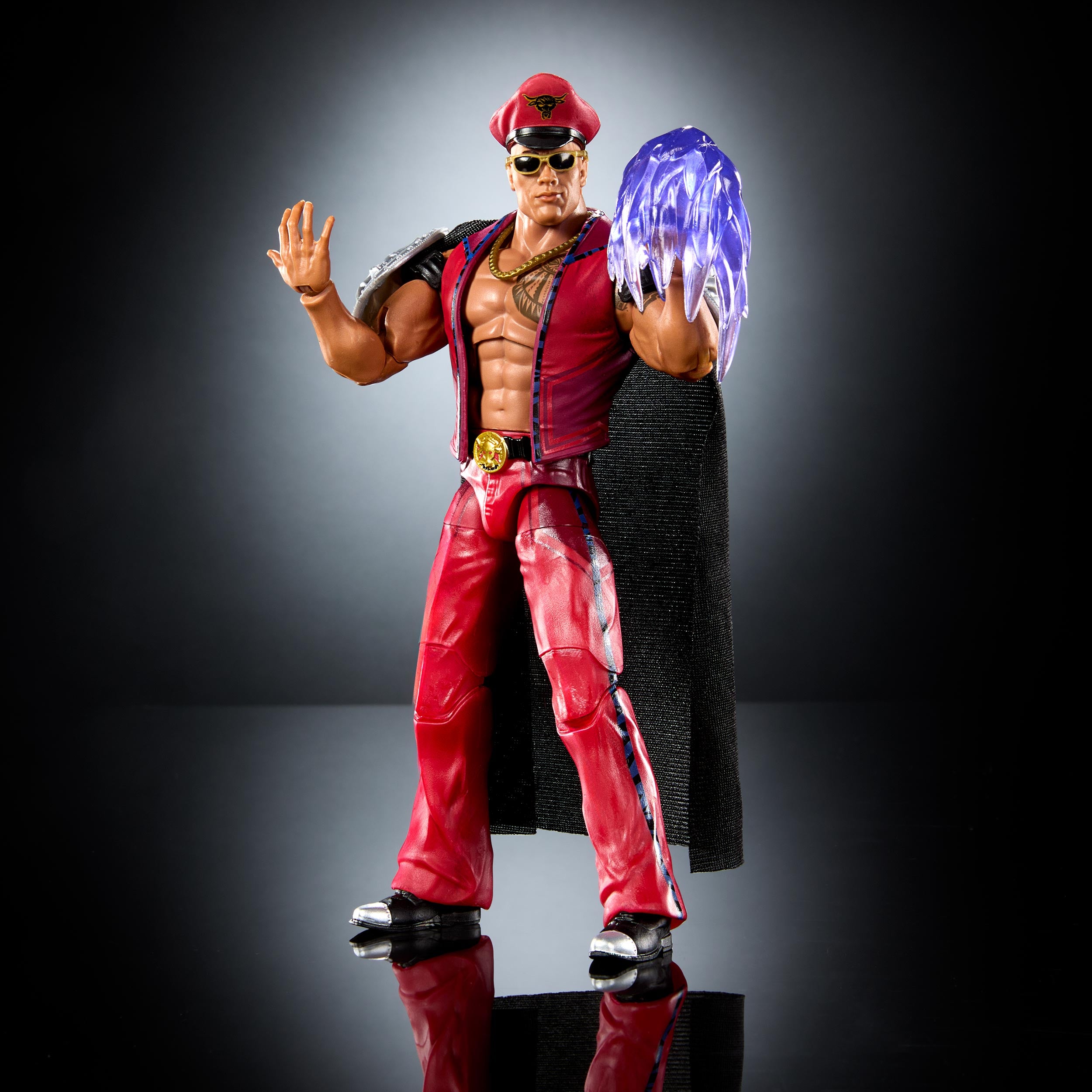 The Rock Final Boss as M Bison WWE Elite Collection x Street