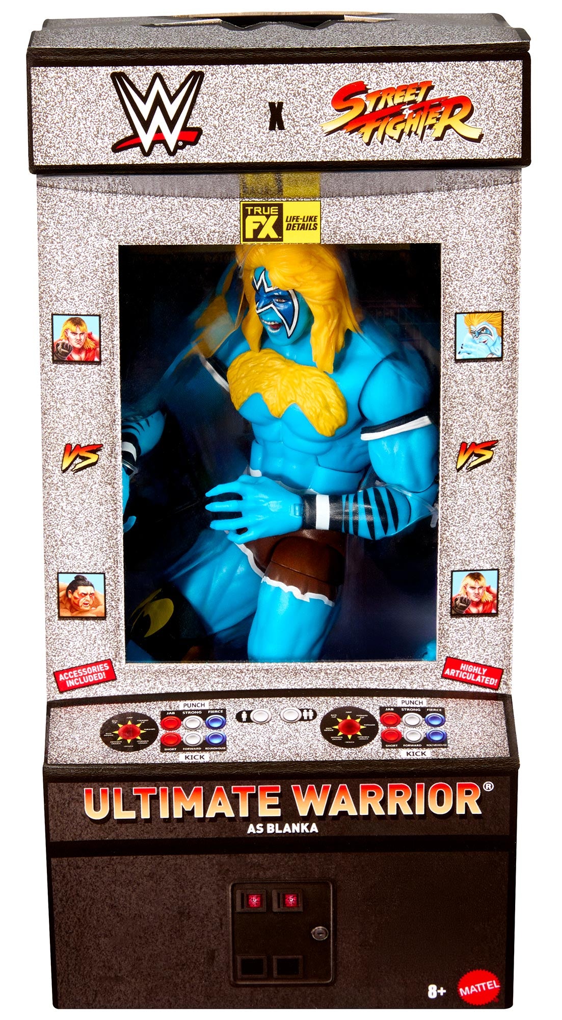 Ultimate Warrior as Blanka Player 2 WWE Elite Collection x Street Fighter Series #3